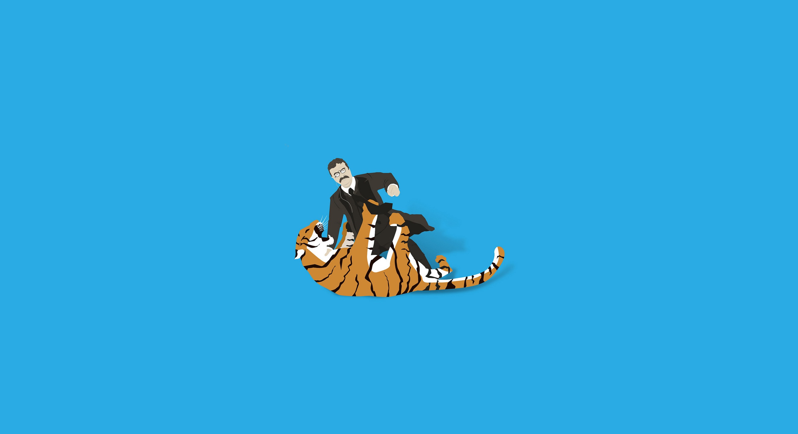 tigers, Theodore Roosevelt - desktop wallpaper