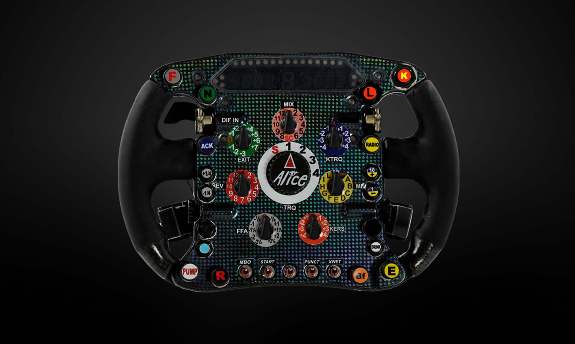 Formula One, steering wheel - desktop wallpaper