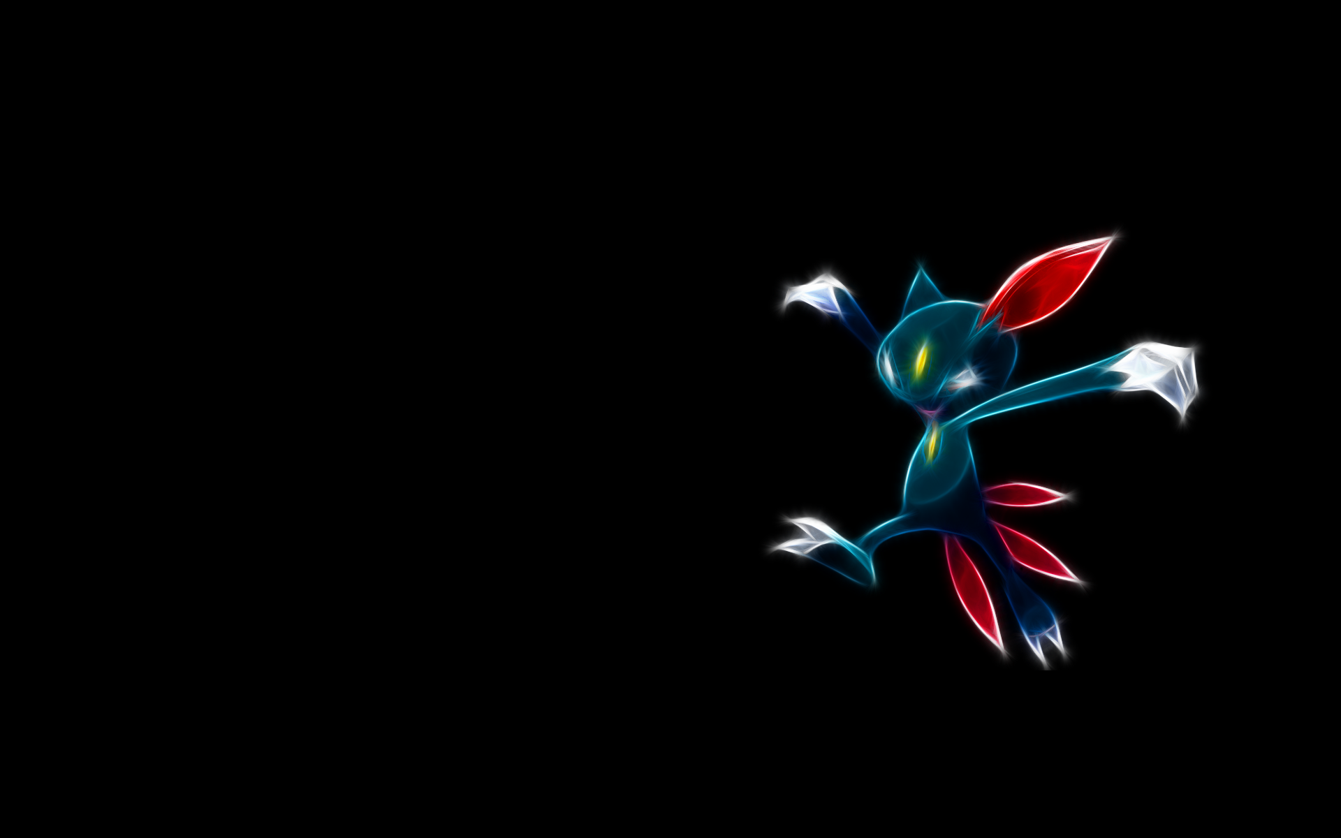 Pokemon, black background - desktop wallpaper