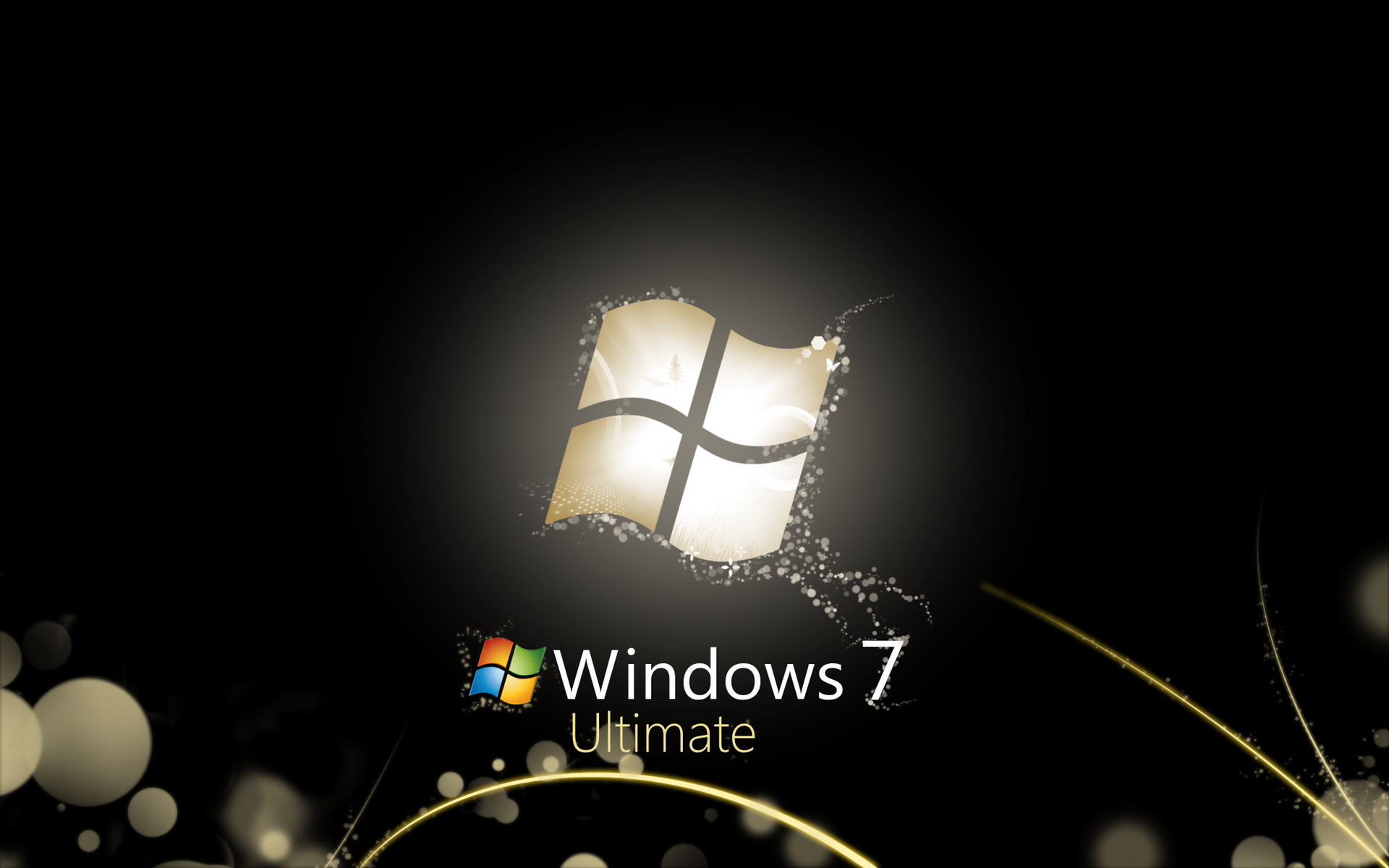 black, Windows 7, Microsoft, Microsoft Windows, logos, operational sistem - desktop wallpaper