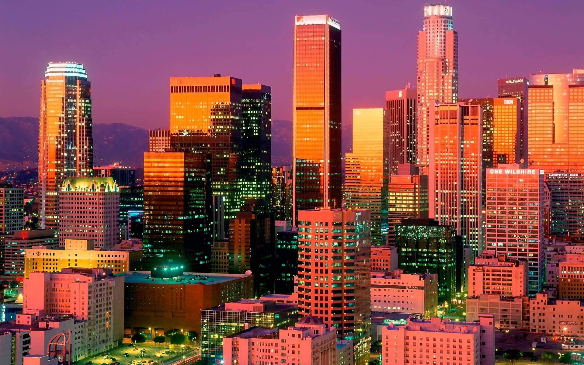 cityscapes, buildings, downtown, Los Angeles, HDR photography - desktop wallpaper