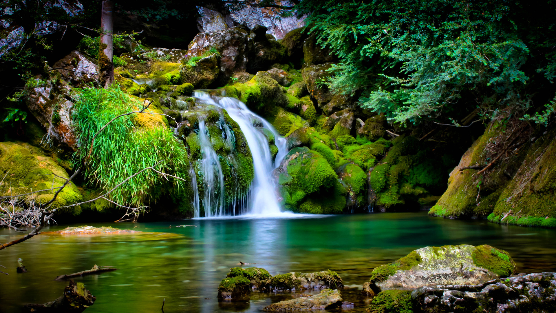 nature, waterfalls - desktop wallpaper