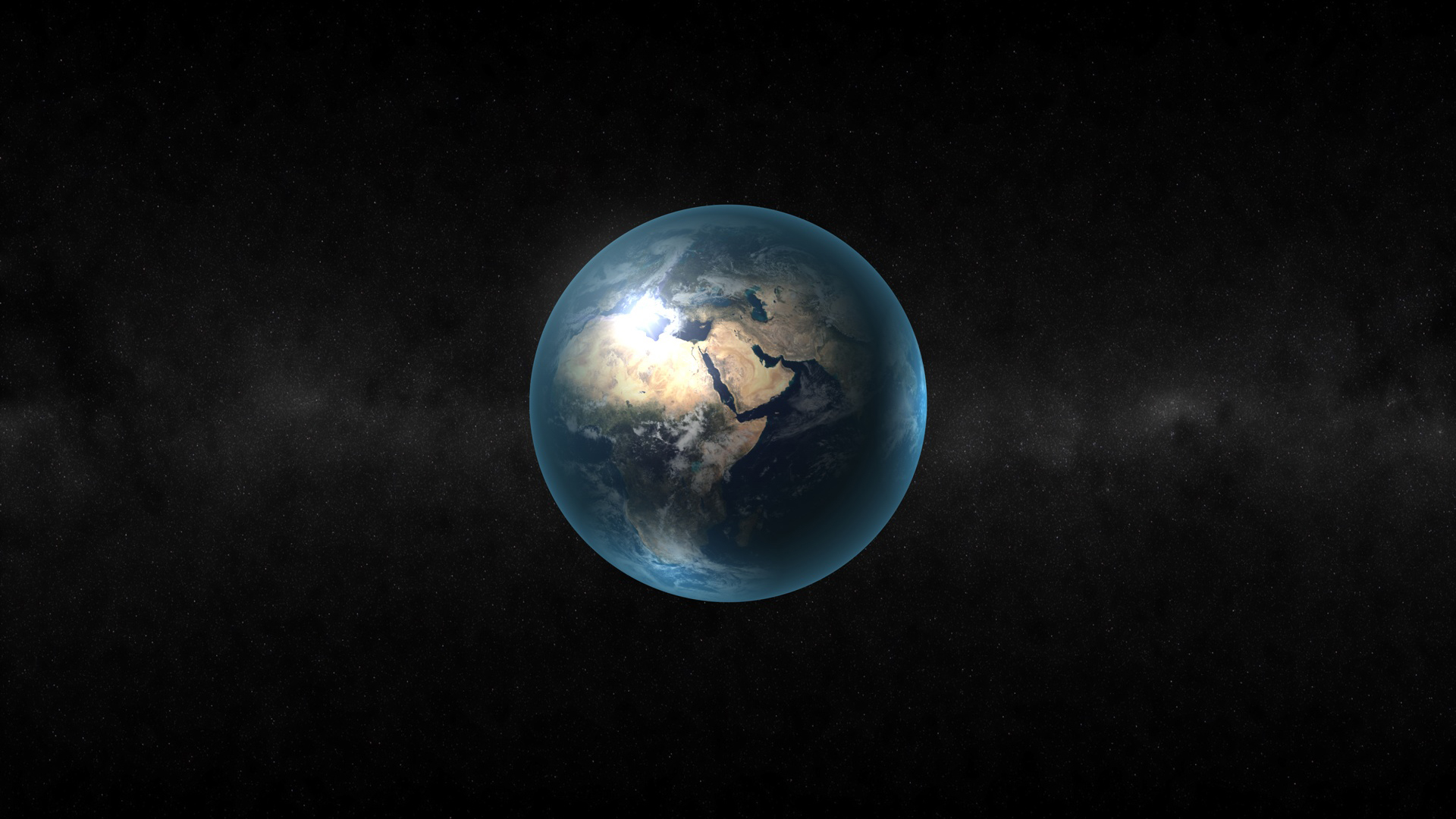 outer space, stars, planets, Earth, north, continents, Africa - desktop wallpaper