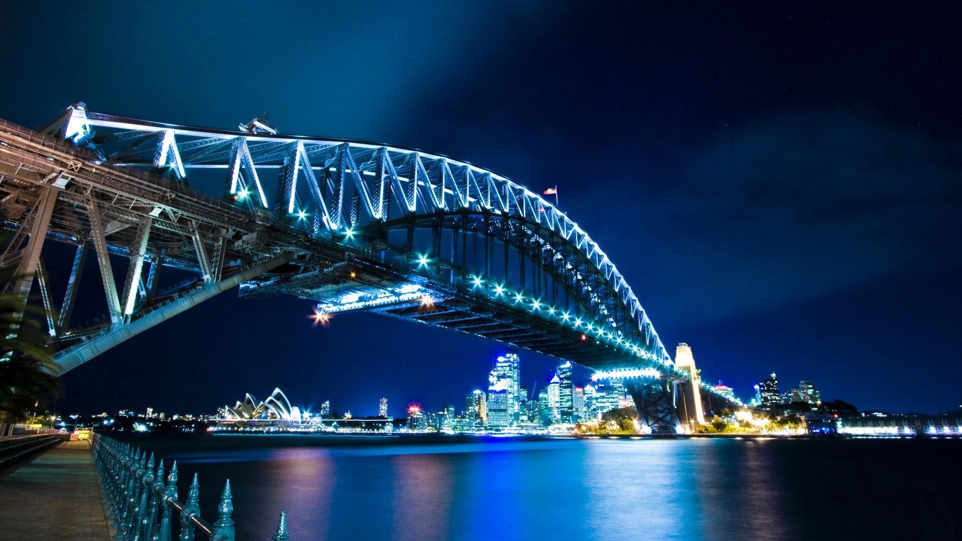 bridges, Sydney, rivers, Sydney Opera House, cities - desktop wallpaper