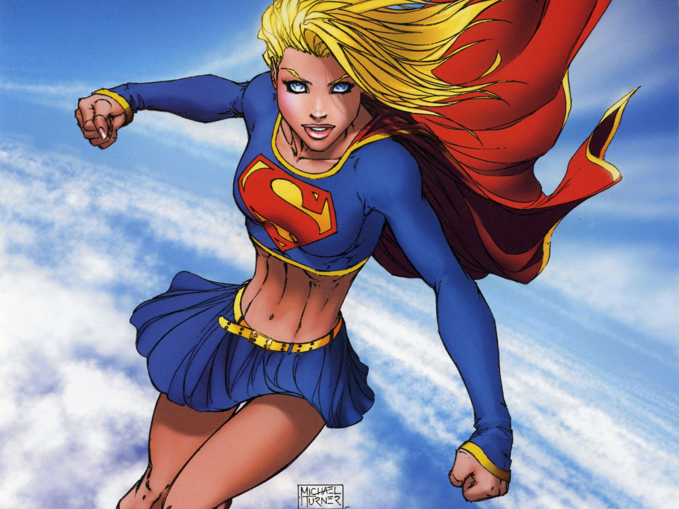DC Comics, Supergirl, Michael Turner, heroine - desktop wallpaper