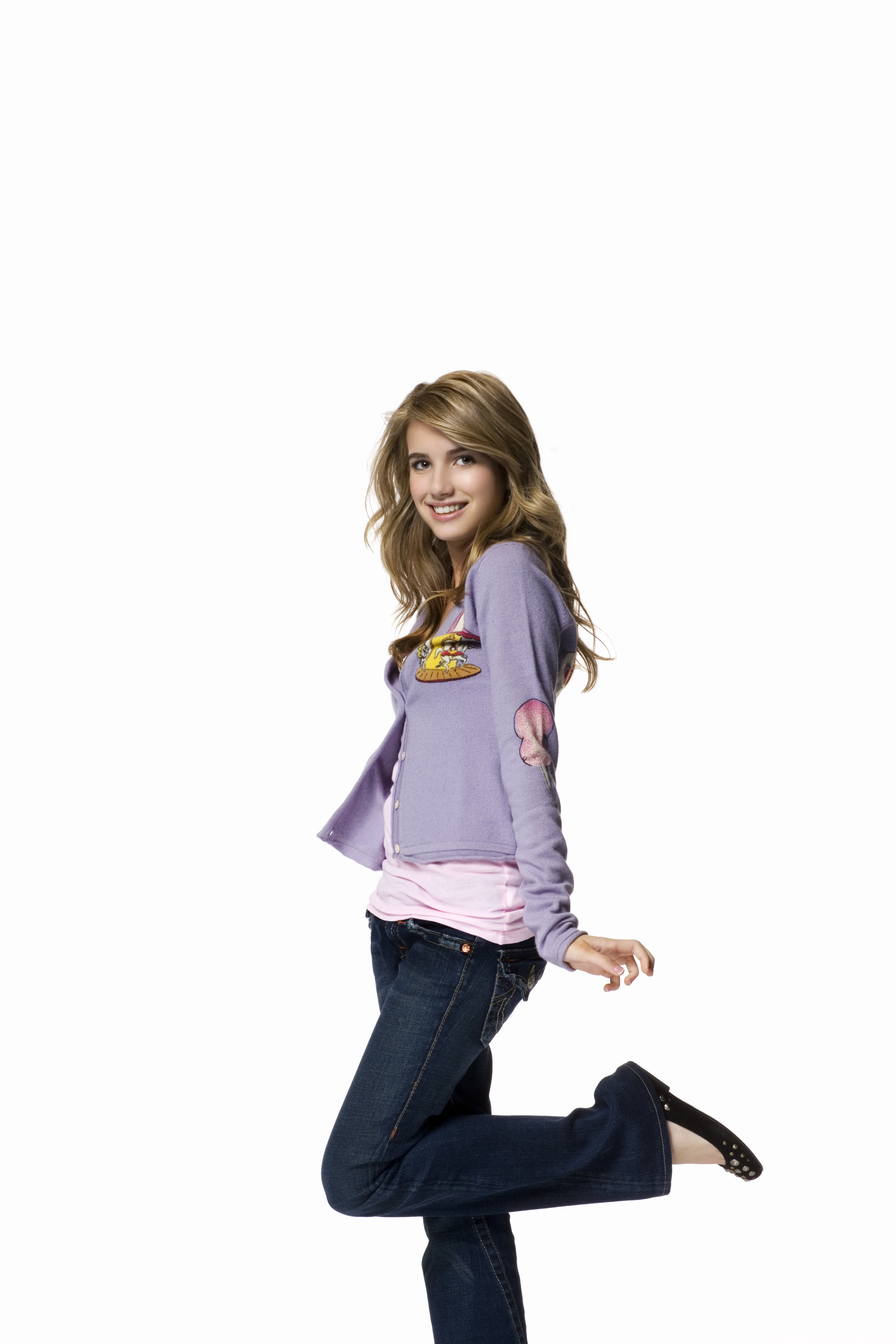 jeans, Emma Roberts - desktop wallpaper