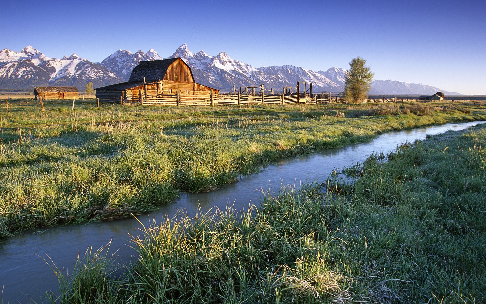 mountains, landscapes, Wyoming, tetons - desktop wallpaper
