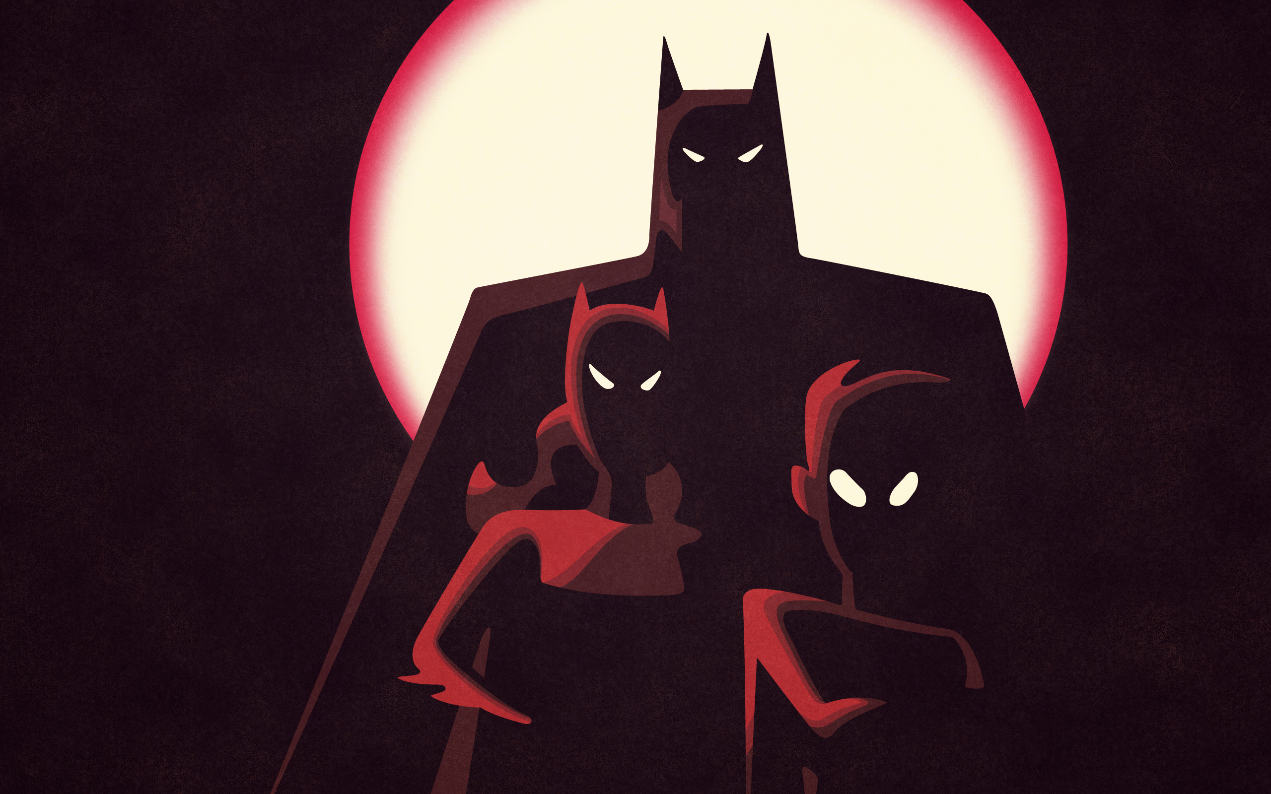 Batman, Robin, Batgirl - desktop wallpaper