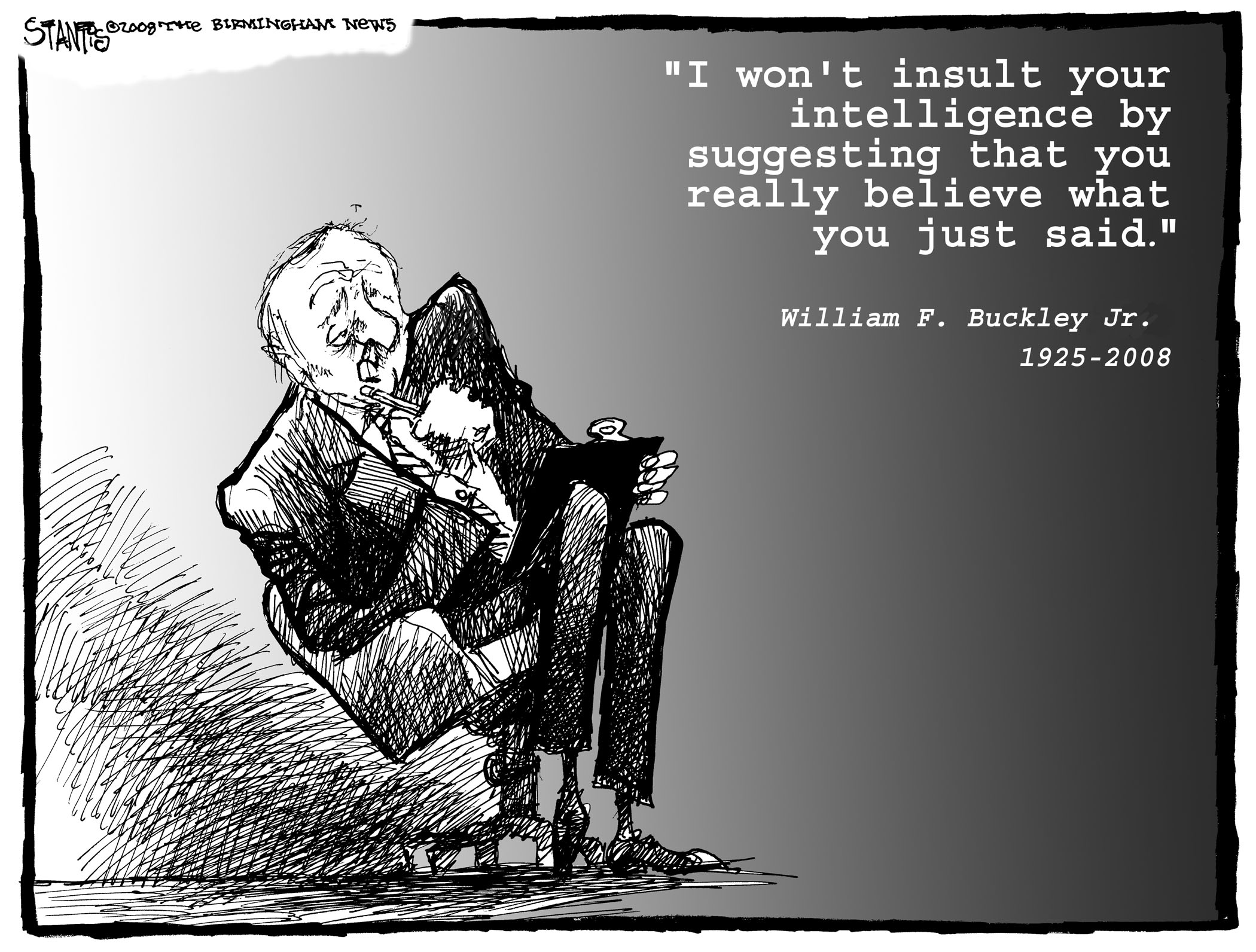 quotes, William F. Buckley - desktop wallpaper