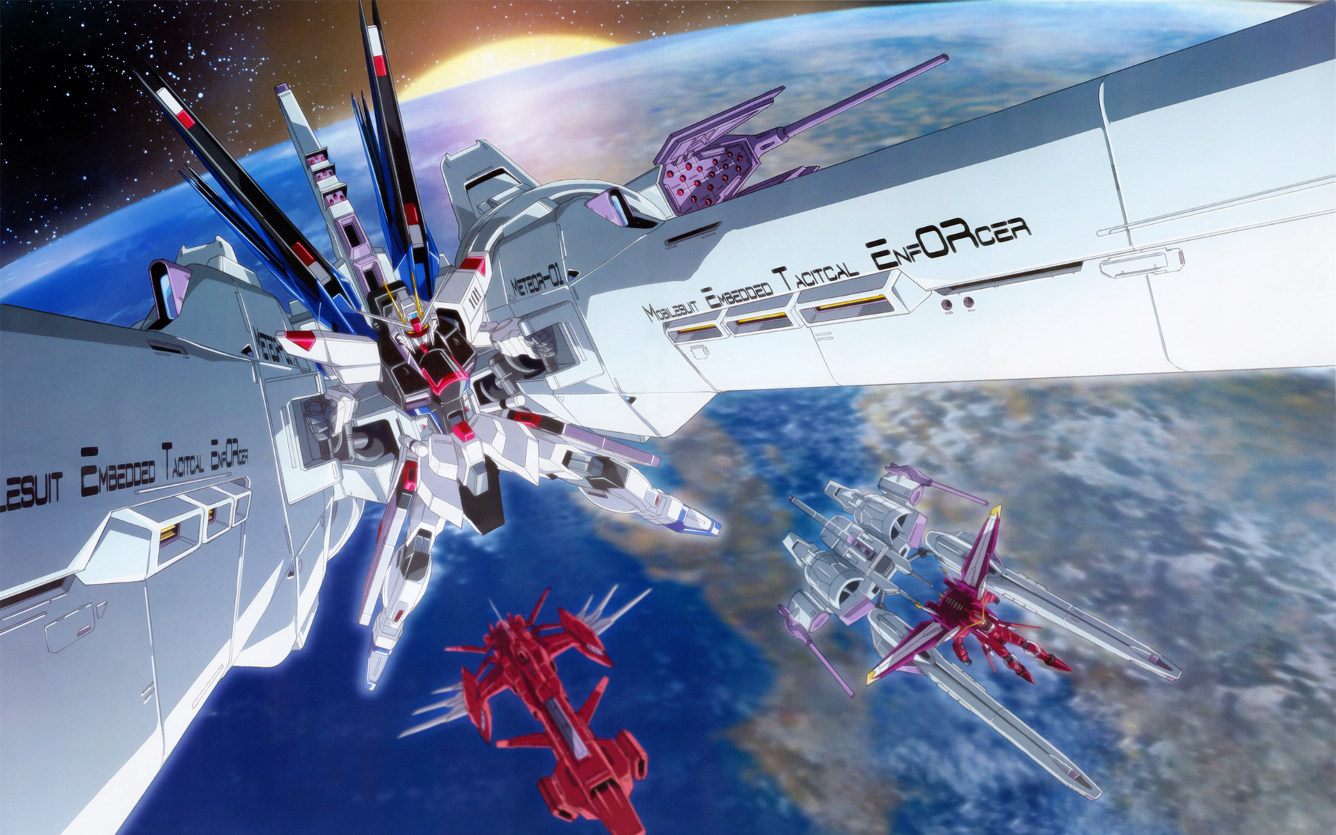 freedom, Gundam Seed, Gundam Freedom, Meteor 1 - desktop wallpaper