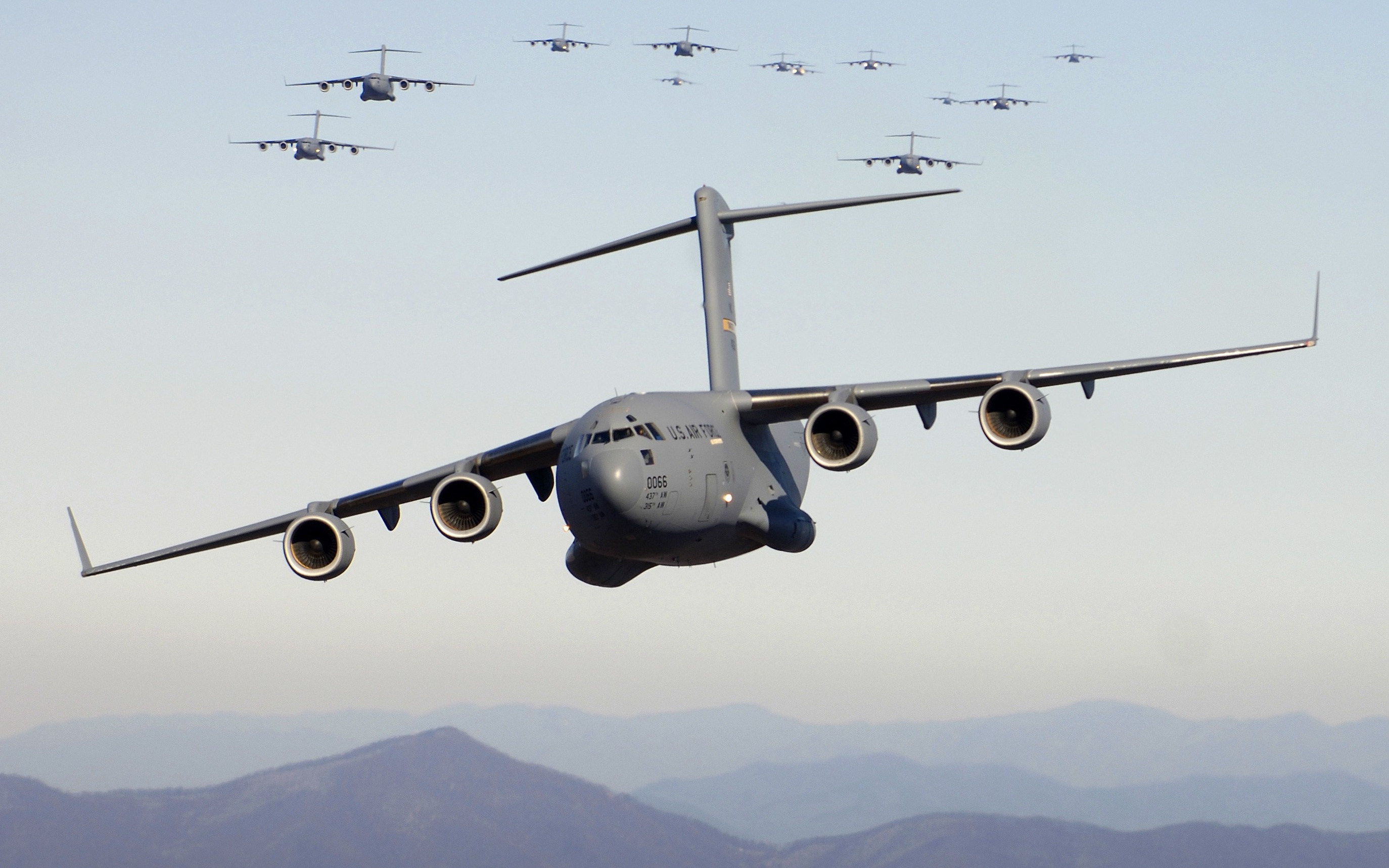 aircraft, military, planes, cargo aircrafts, C-17 Globemaster - desktop wallpaper