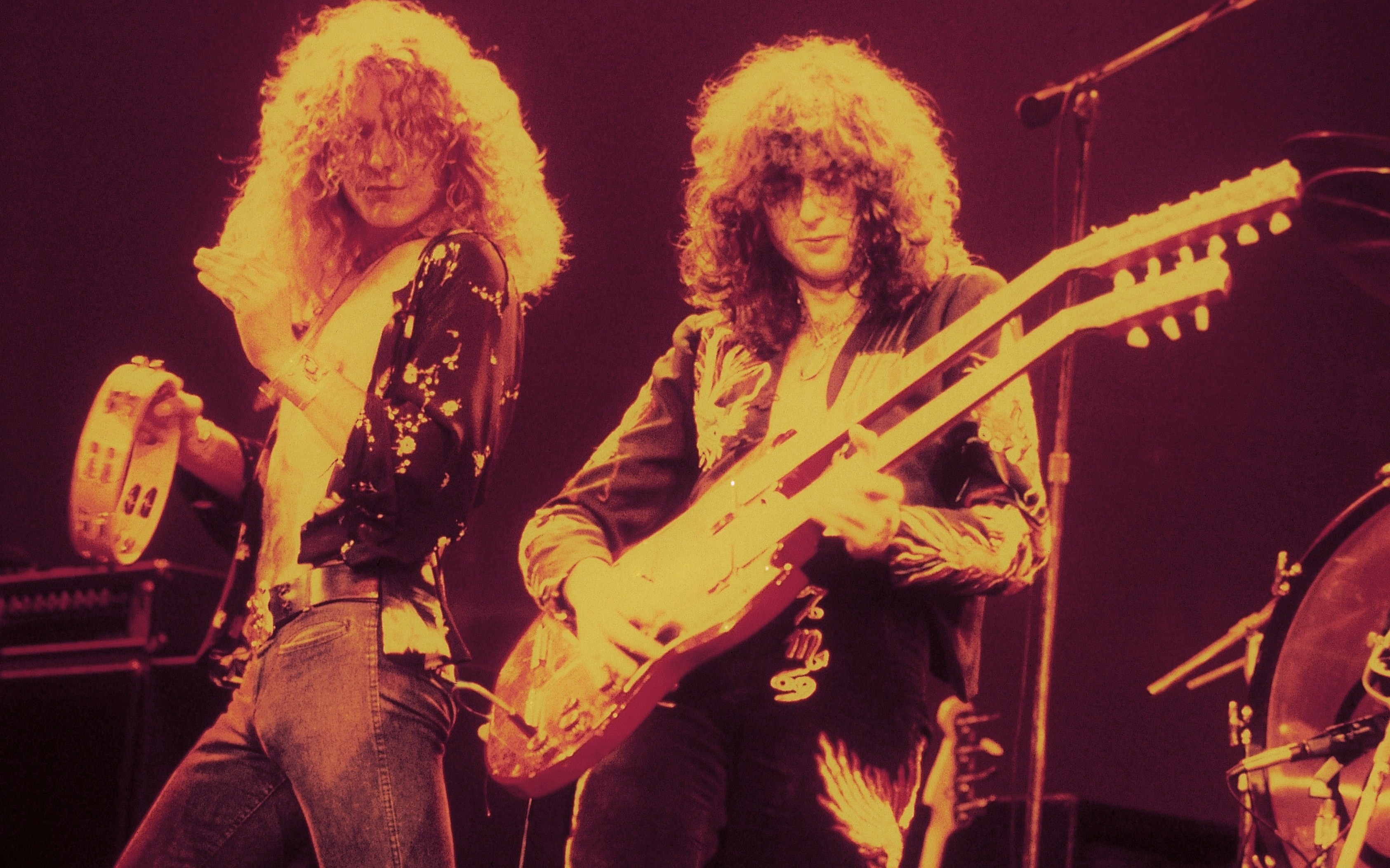 Led Zeppelin, plants, guitars, Jimmy Page, guitarists - desktop wallpaper