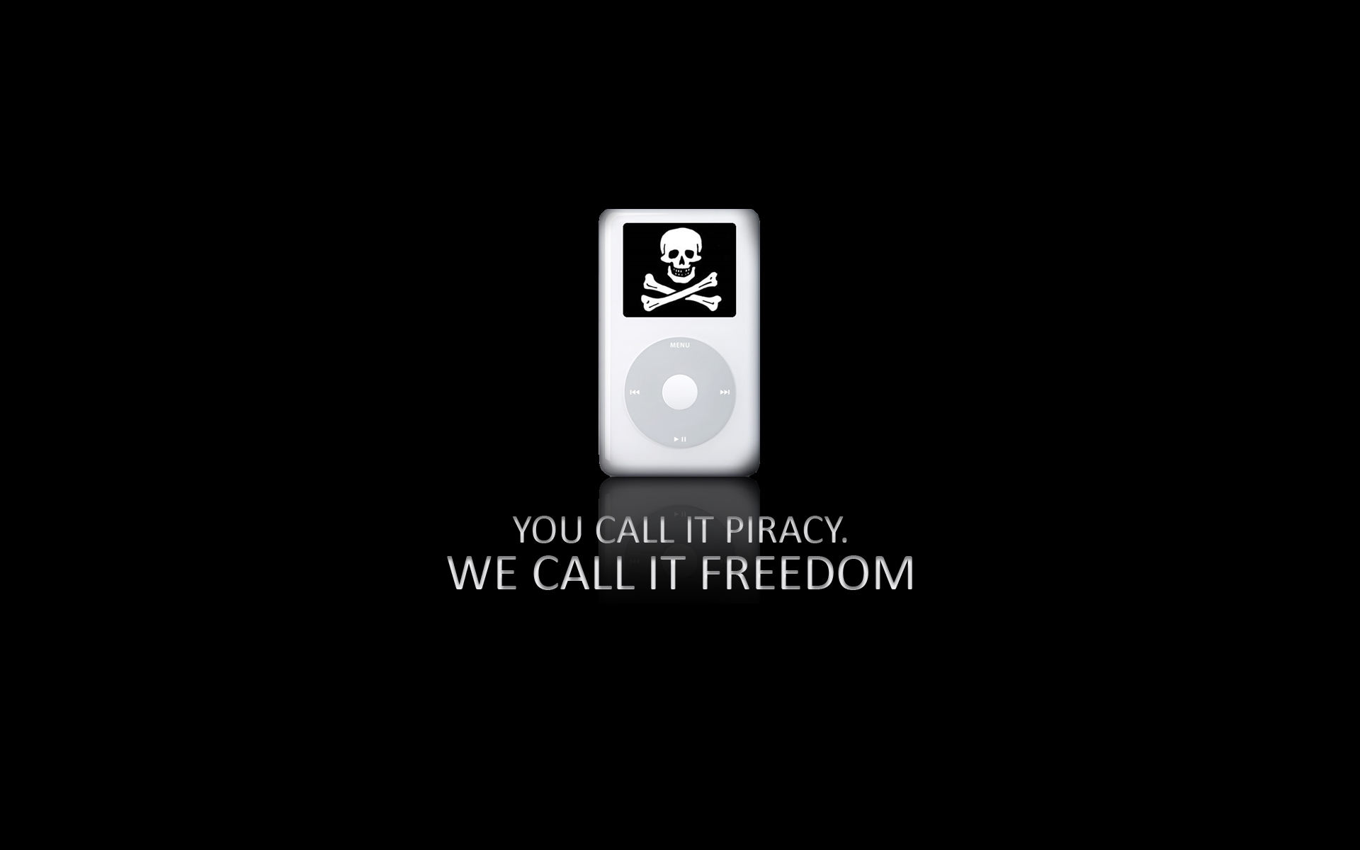 iPod, piracy - desktop wallpaper