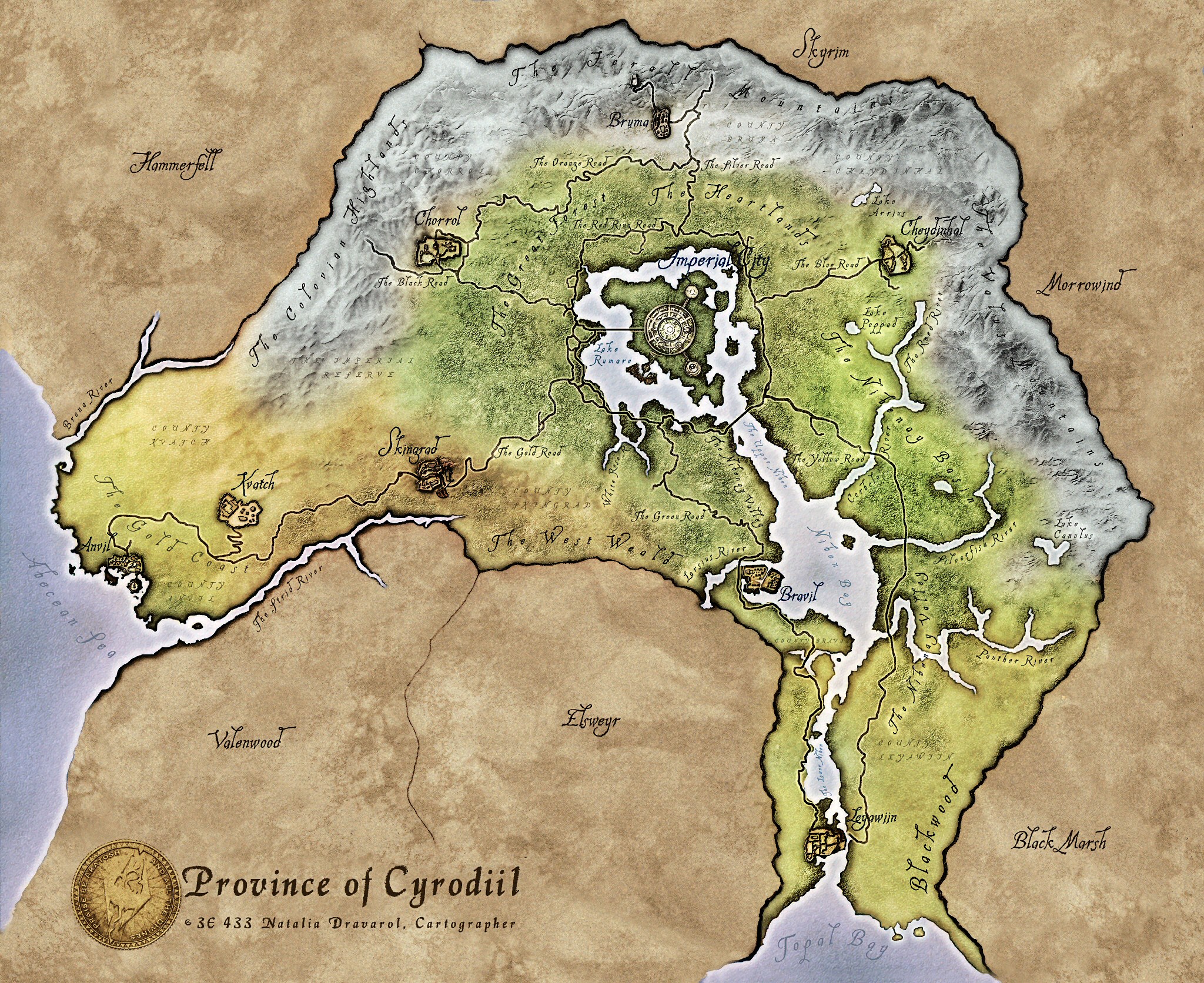 maps, The Elder Scrolls, The Elder Scrolls IV: Oblivion - desktop wallpaper