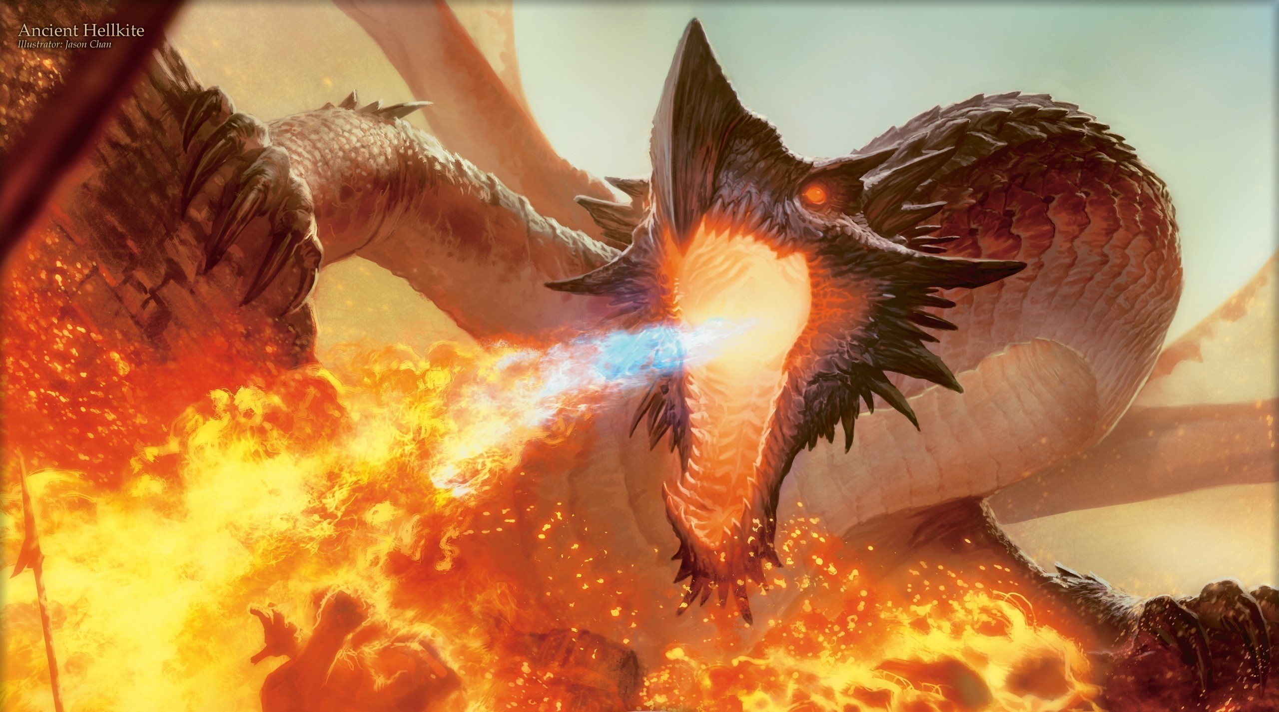 dragons, fire - desktop wallpaper