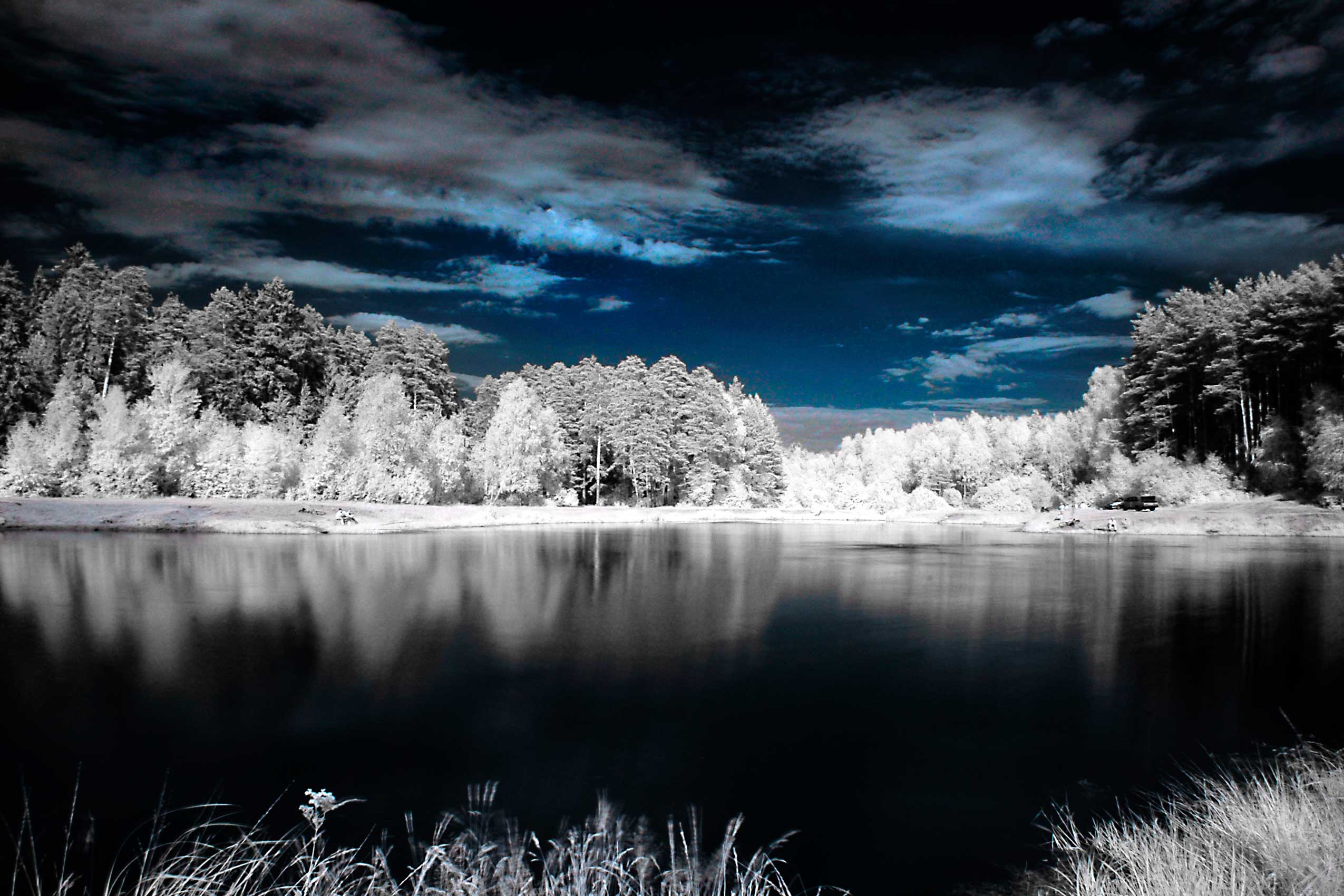 landscapes, nature, winter, lakes - desktop wallpaper