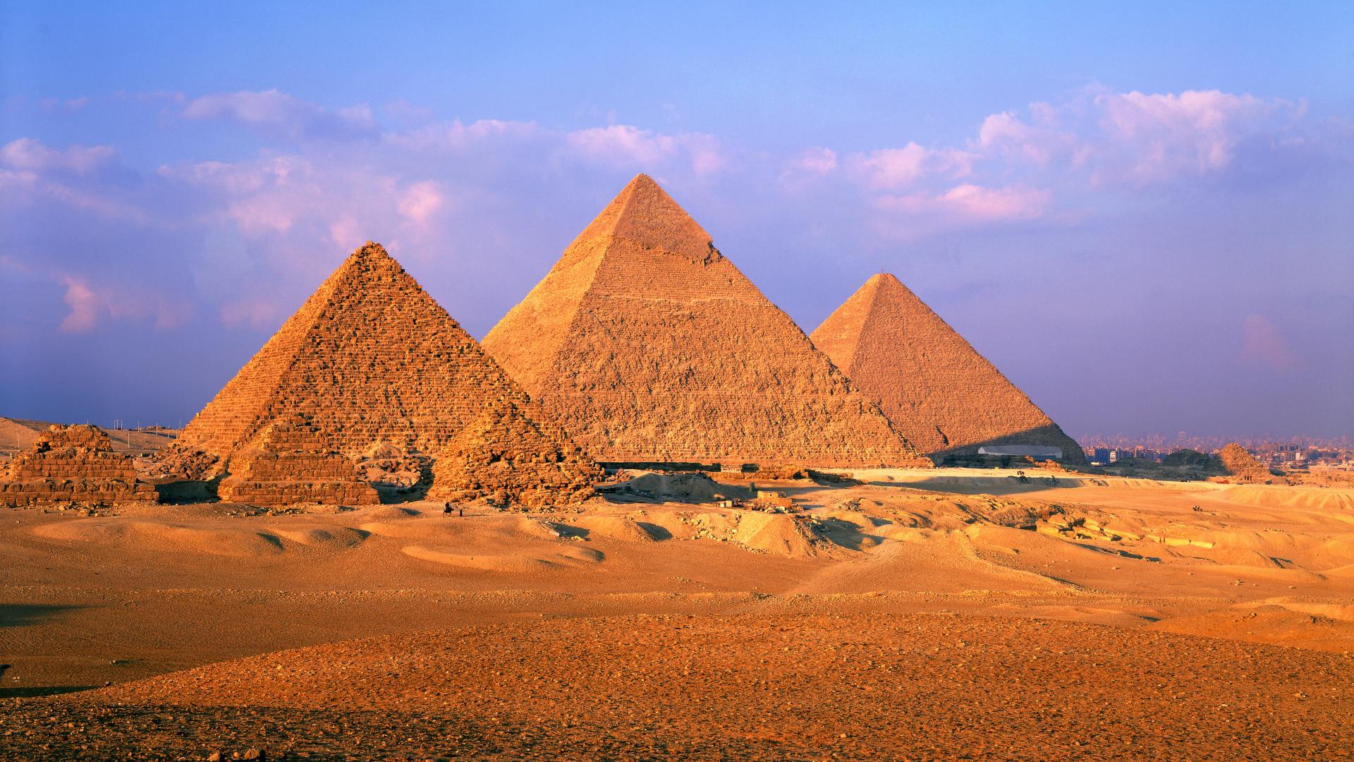 Egypt, pyramids, Great Pyramid of Giza - desktop wallpaper