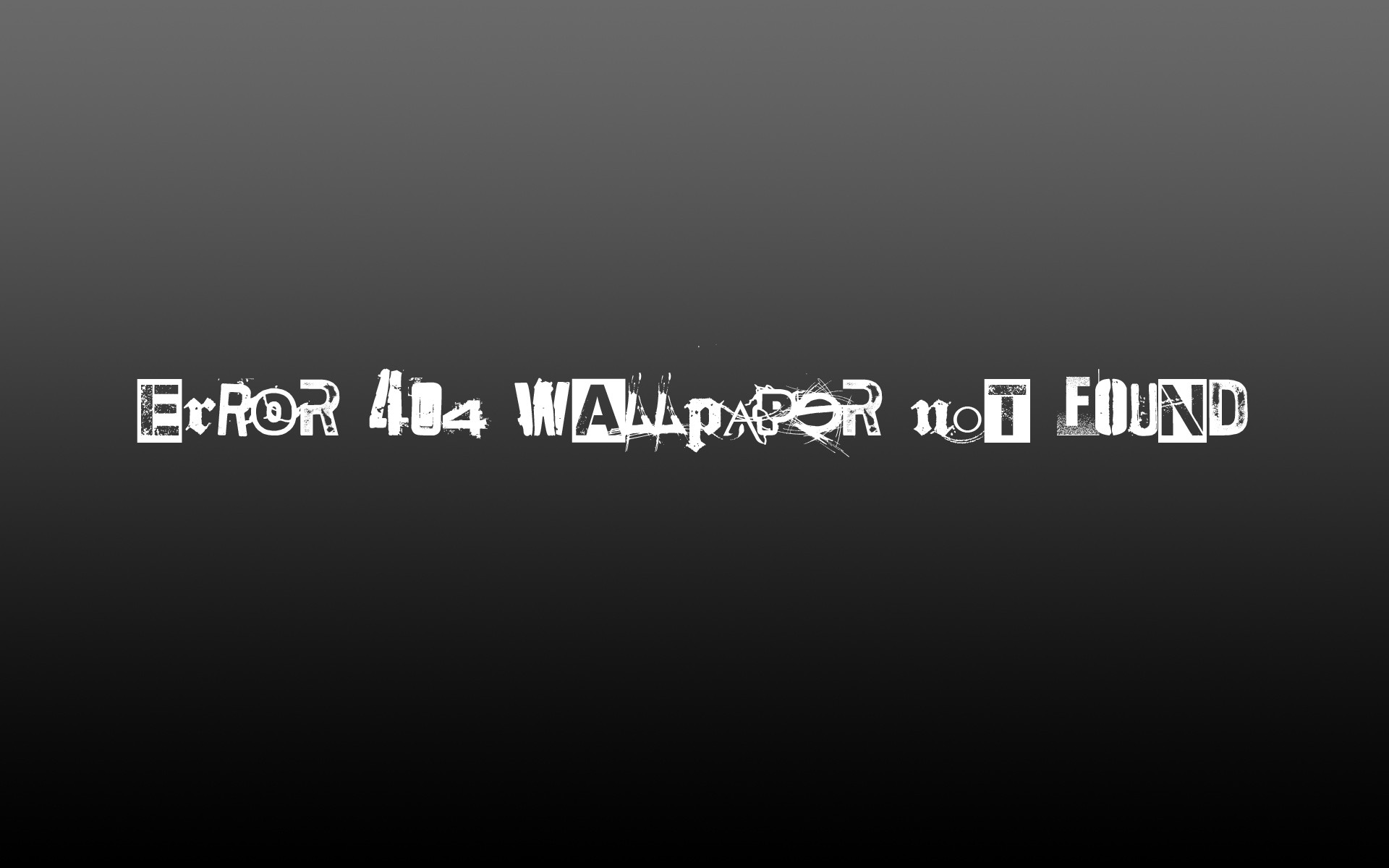 error, typography, 404, photo manipulation - desktop wallpaper