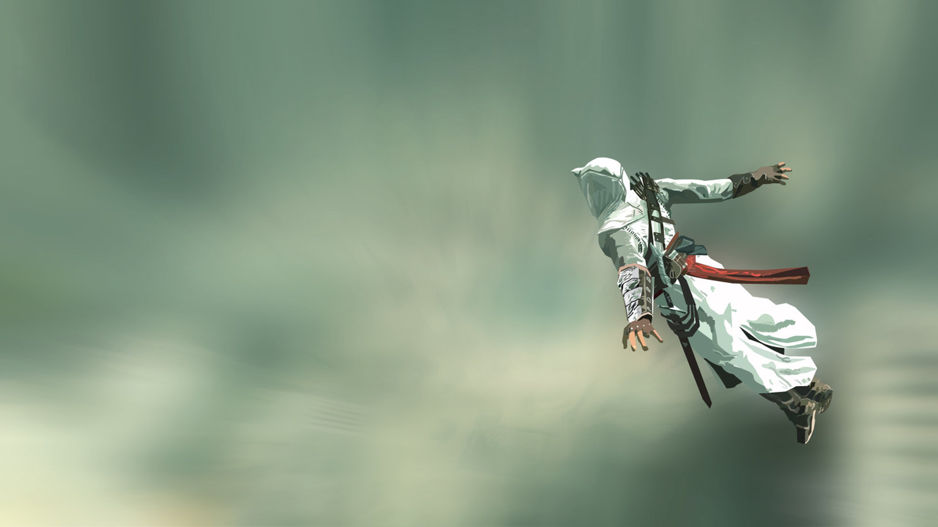 Assassins Creed, jumping, artwork - desktop wallpaper