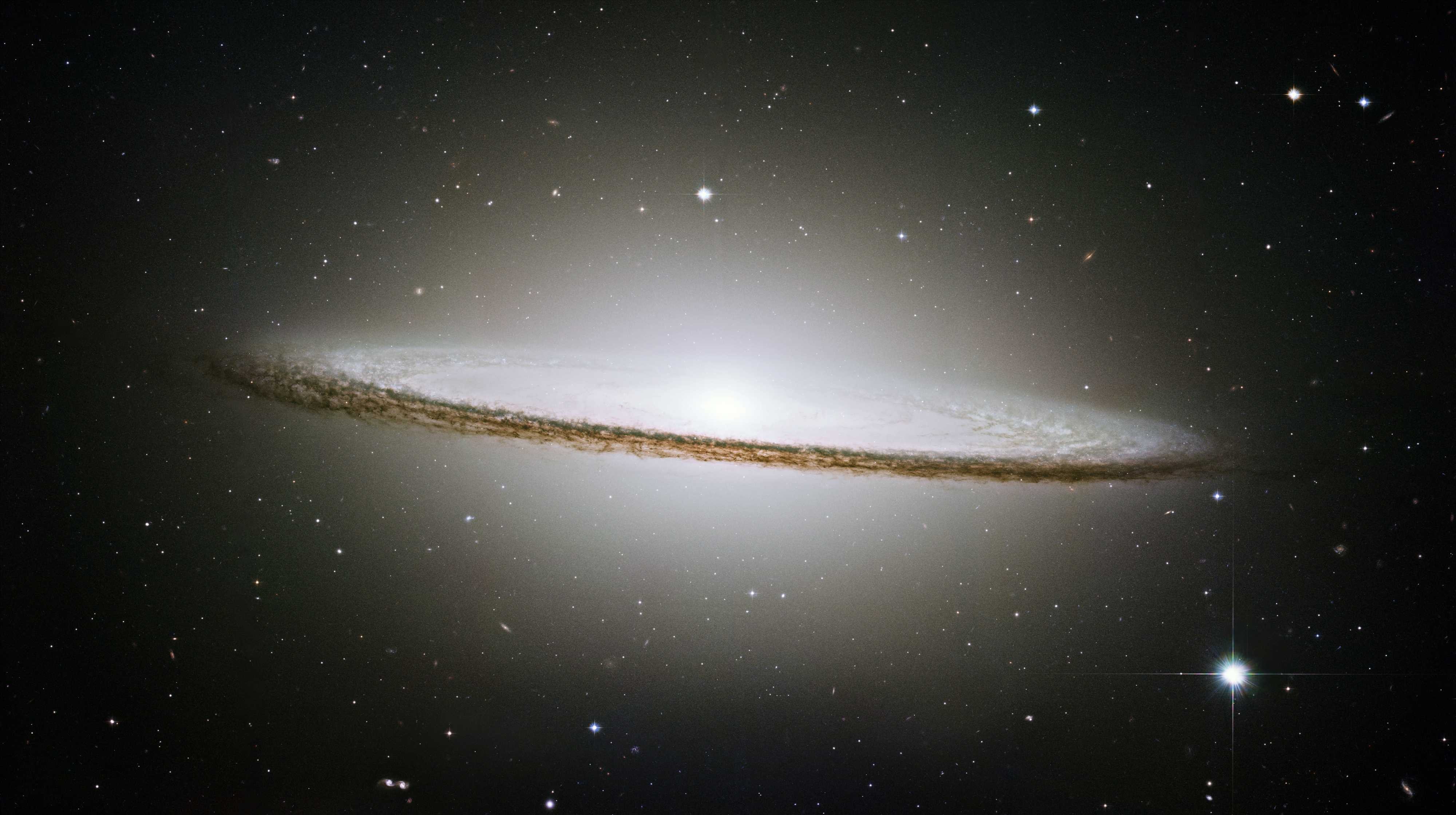 outer space, stars, galaxies, planets, sombrero galaxy - desktop wallpaper