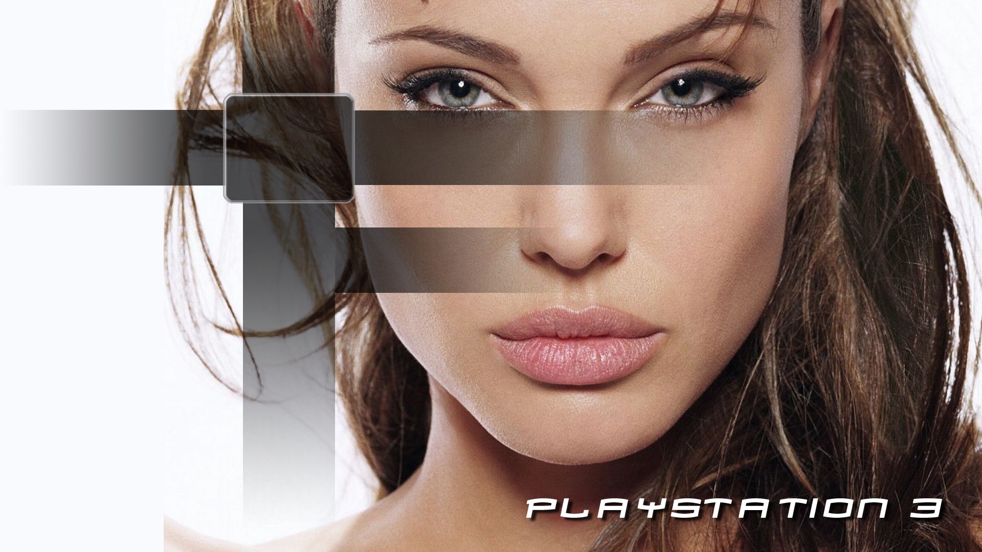 women, Angelina Jolie, Playstation 3 - desktop wallpaper