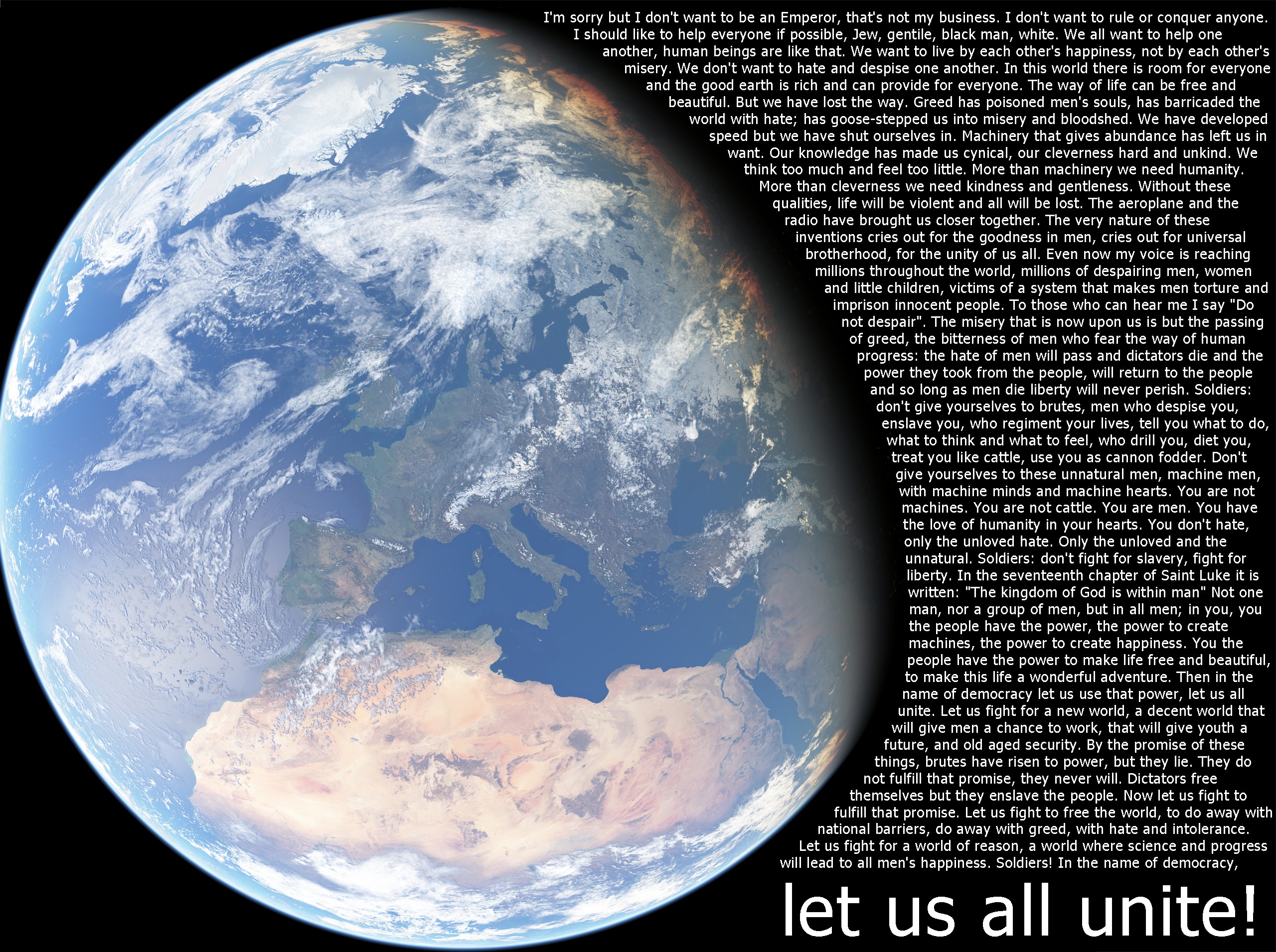 unite, Greatest Speech Ever - desktop wallpaper