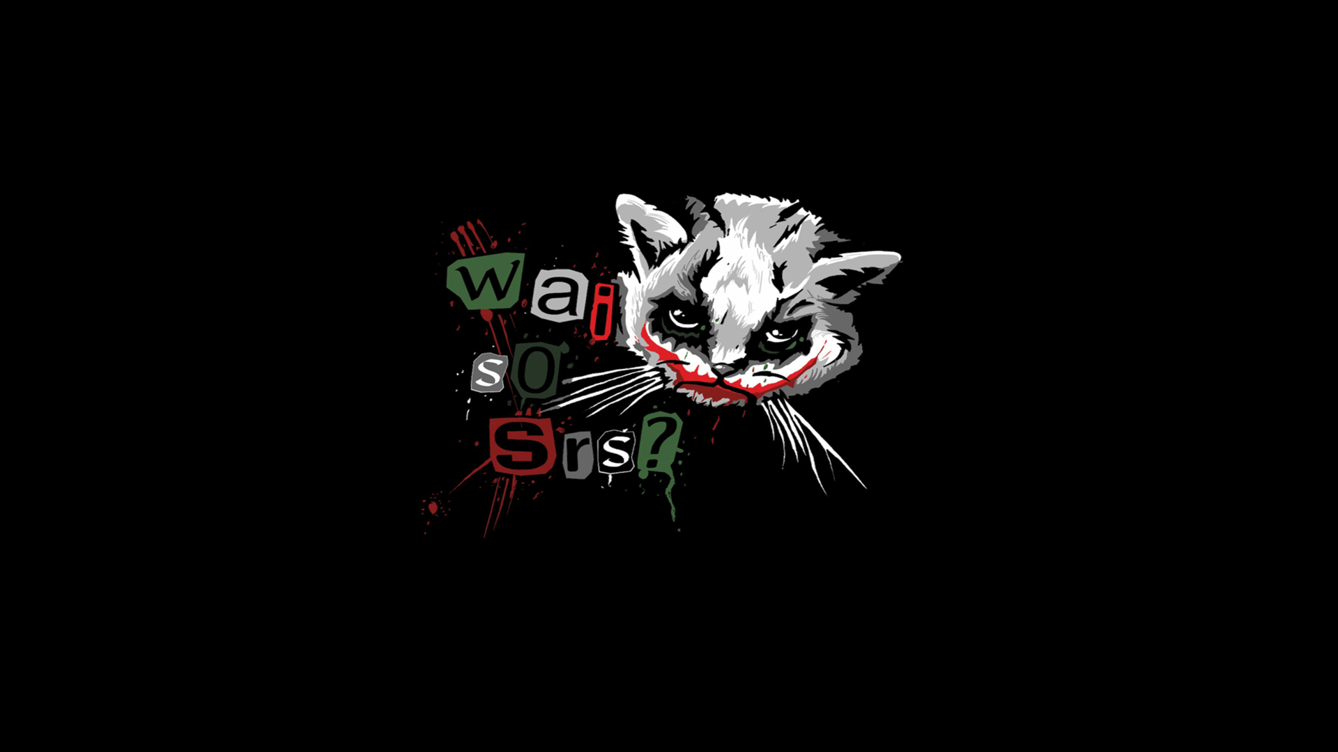 The Joker, kittens, Why So Serious? - desktop wallpaper