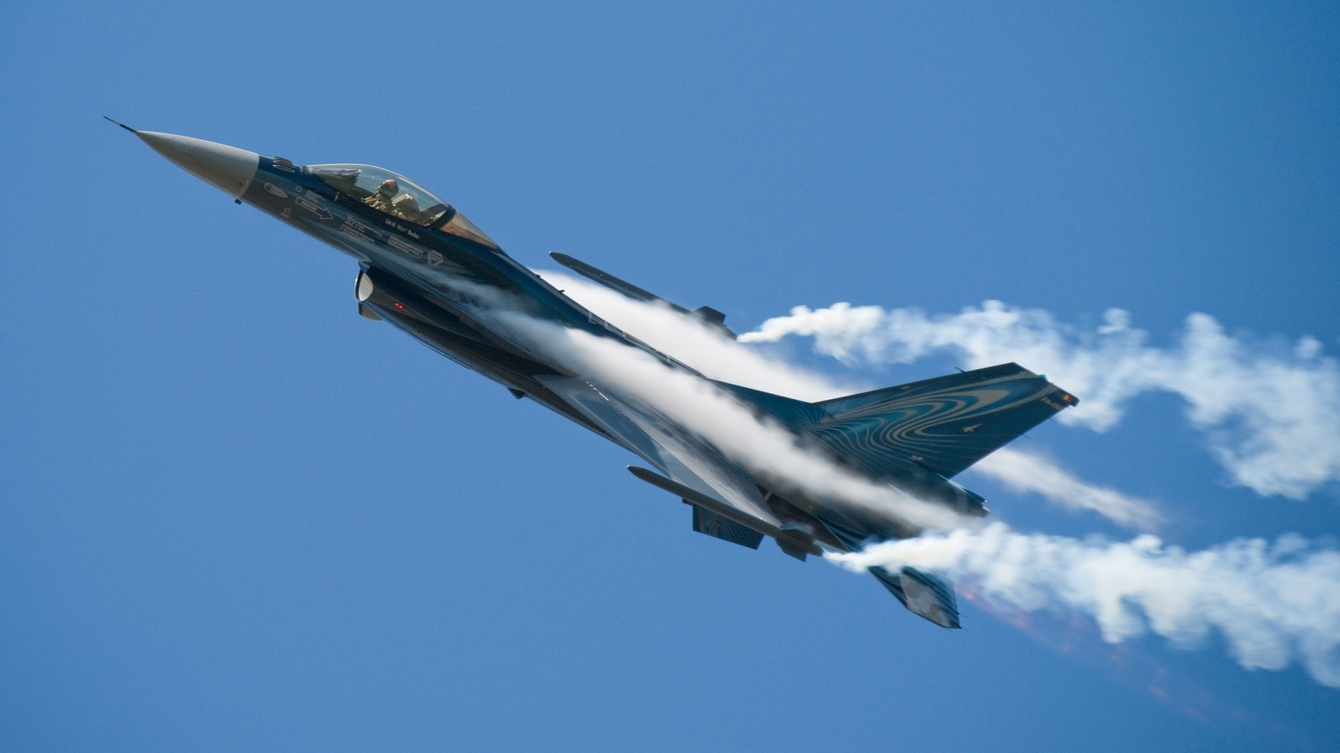 aircraft, military, contrails, fighter jets - desktop wallpaper