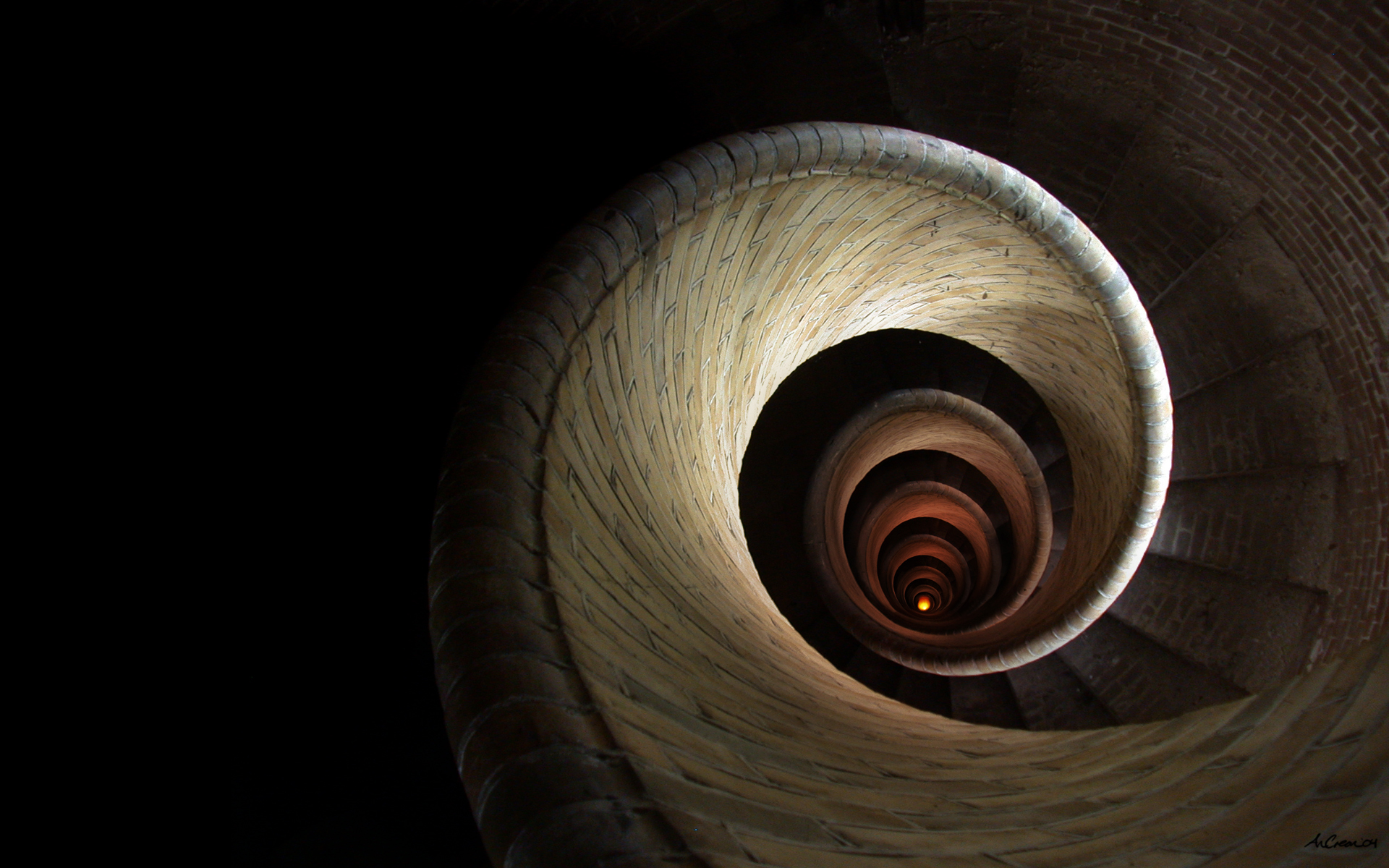 spiral, stairways - desktop wallpaper