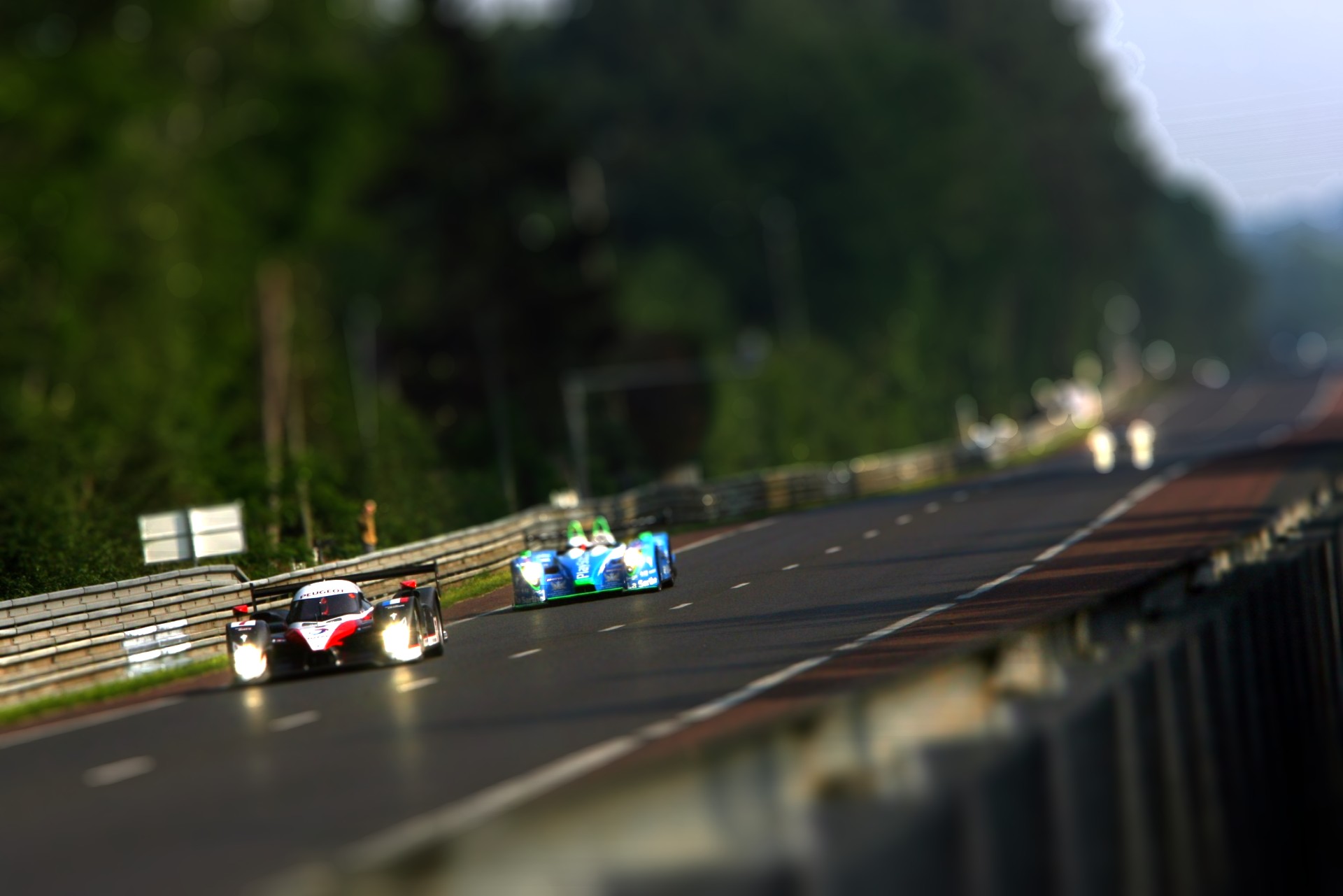 Le Mans, Peugeot, race, tilt-shift - desktop wallpaper