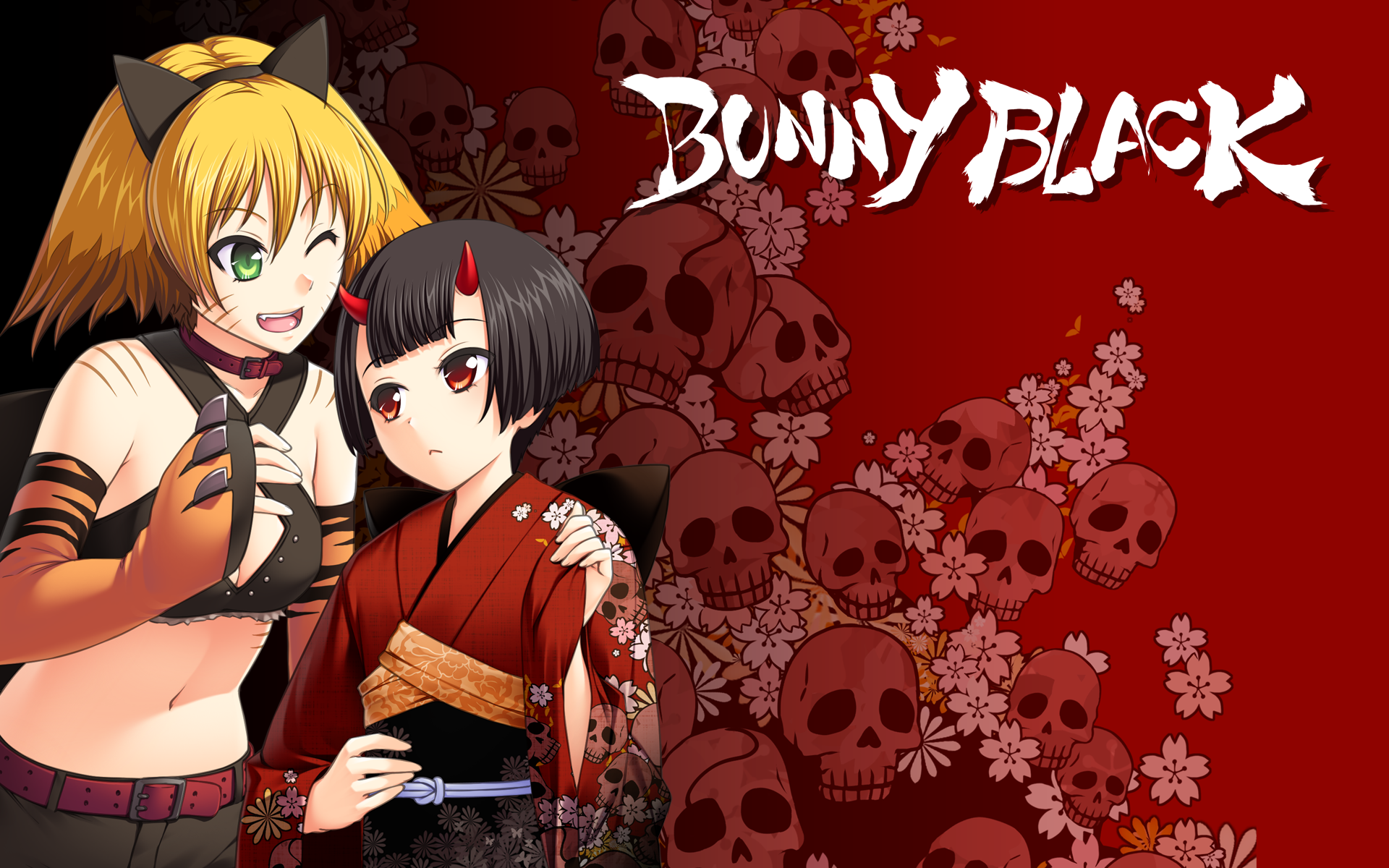 Bunny Black - desktop wallpaper