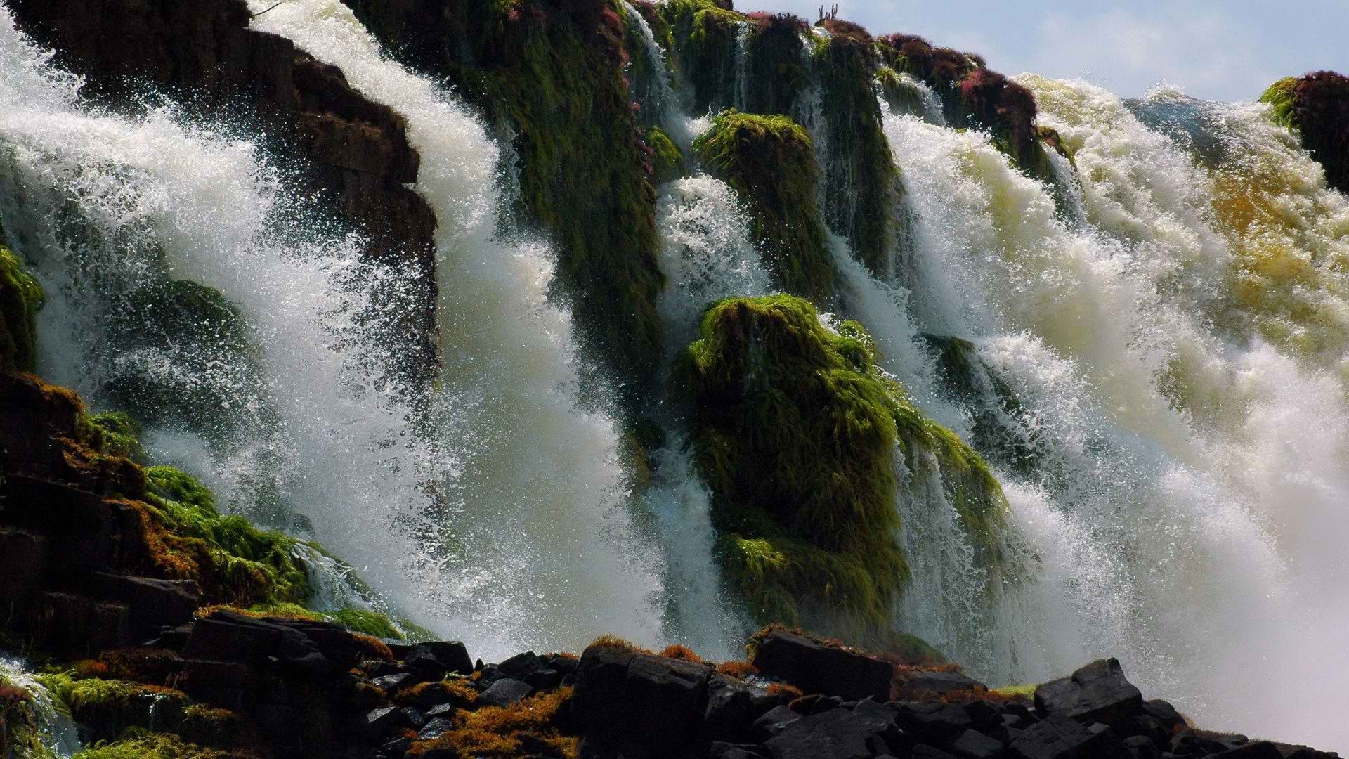 Brazil, waterfalls, rivers, National Park - desktop wallpaper