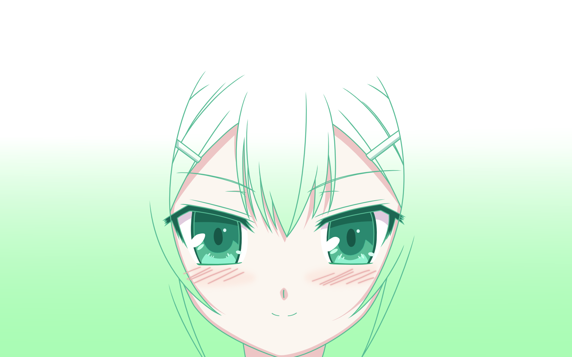 green, Baka to Test to Shoukanjuu, Kinoshita Hideyoshi, simple background - desktop wallpaper