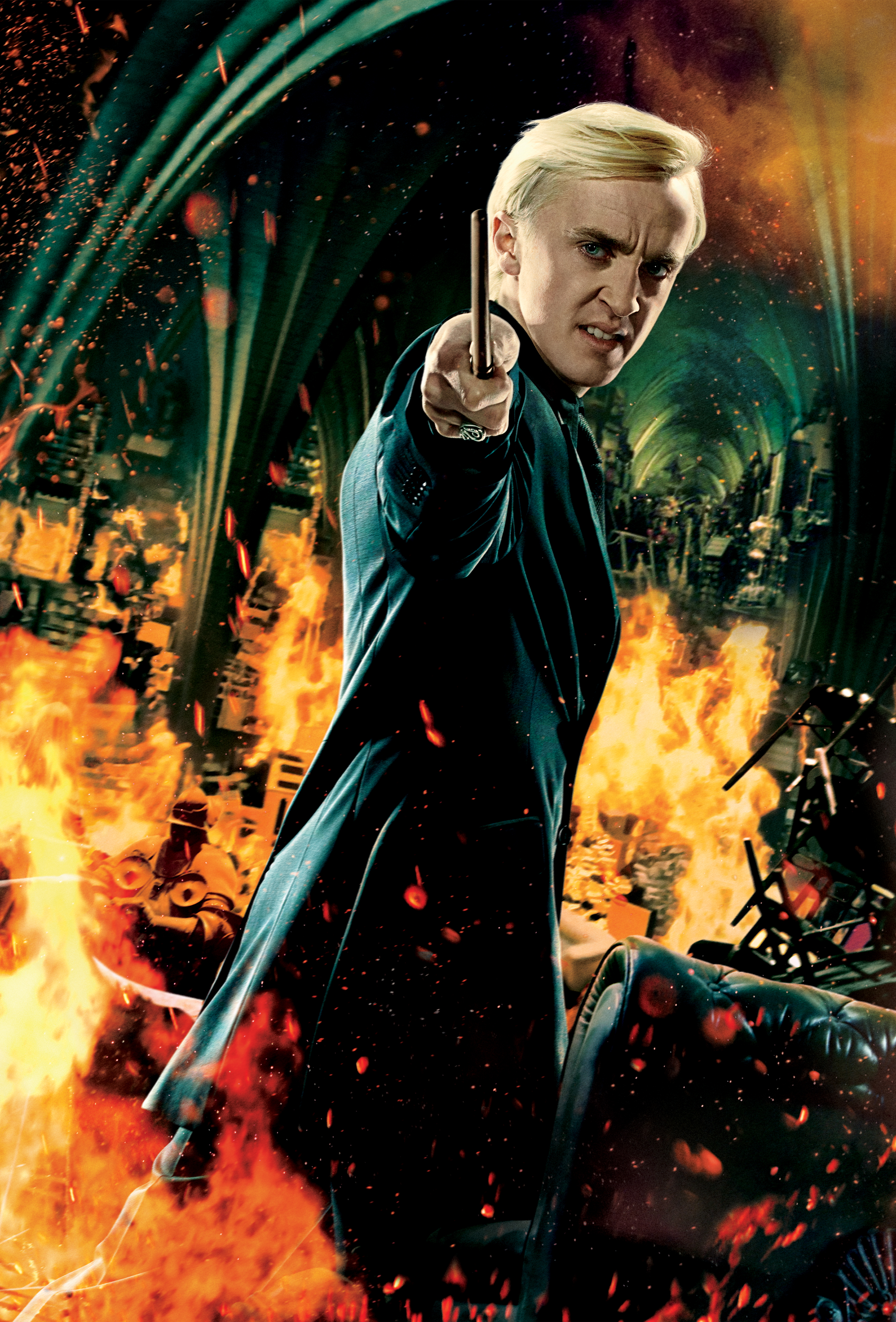 Harry Potter, wand, Harry Potter and the Deathly Hallows, Tom Felton, Draco Malfoy - desktop wallpaper