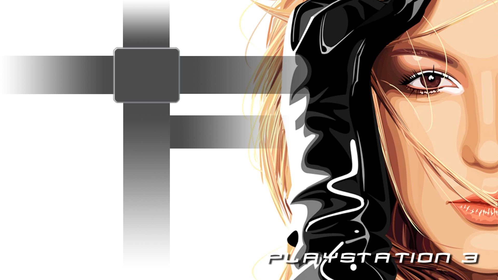 women, Britney Spears, cartoonish, Playstation 3 - desktop wallpaper