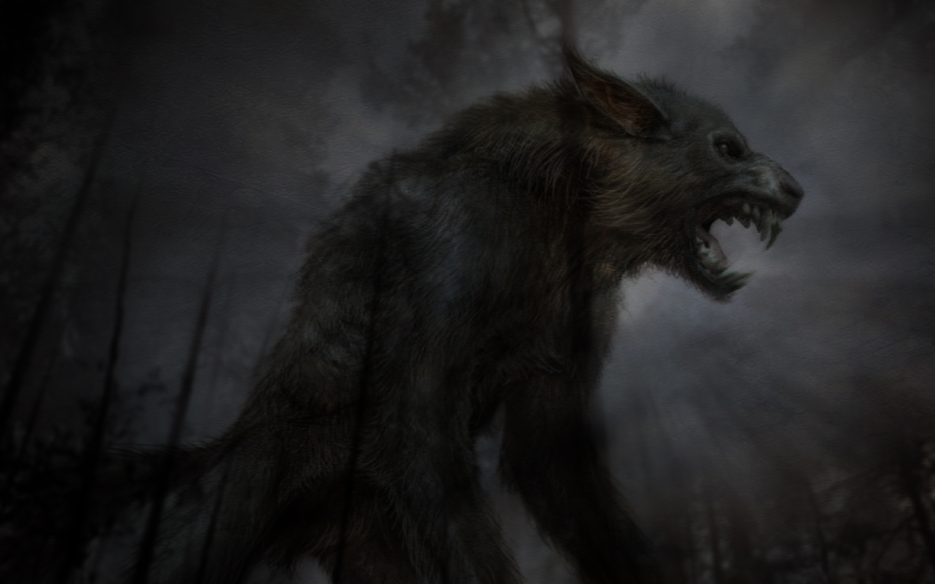 dark, creatures, werewolves - desktop wallpaper