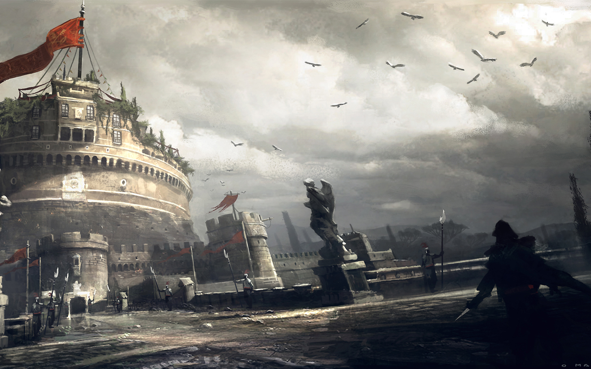 Assassins Creed Brotherhood, artwork - desktop wallpaper