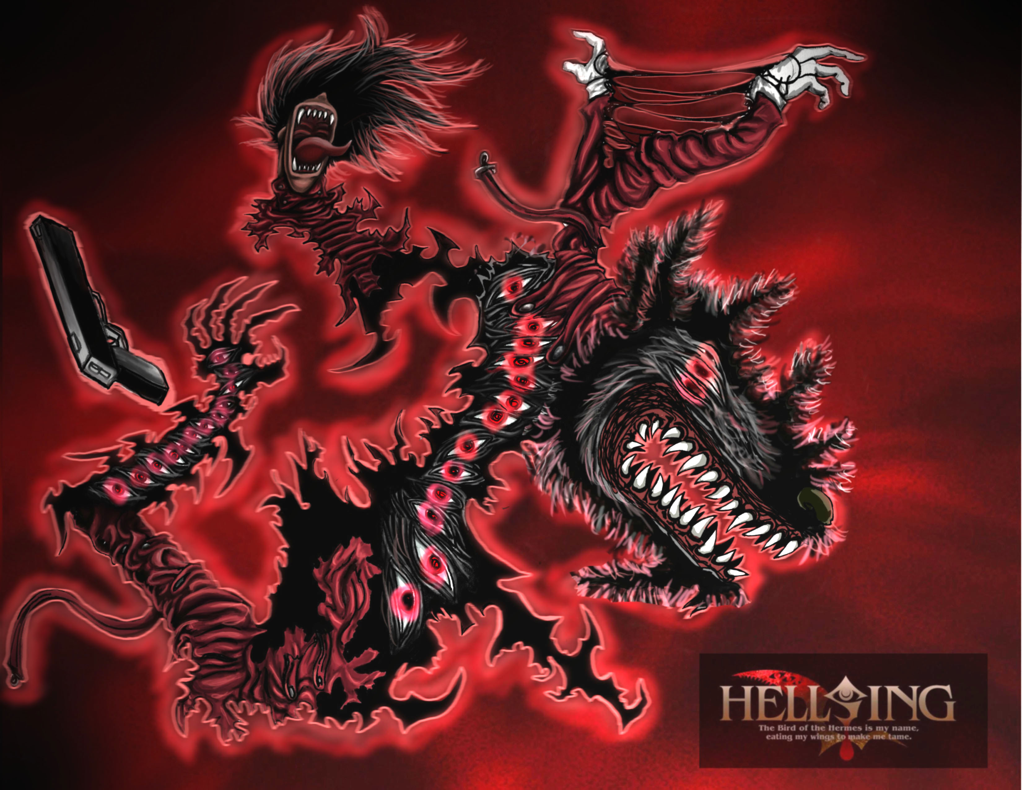 Hellsing, Alucard, vampires - desktop wallpaper