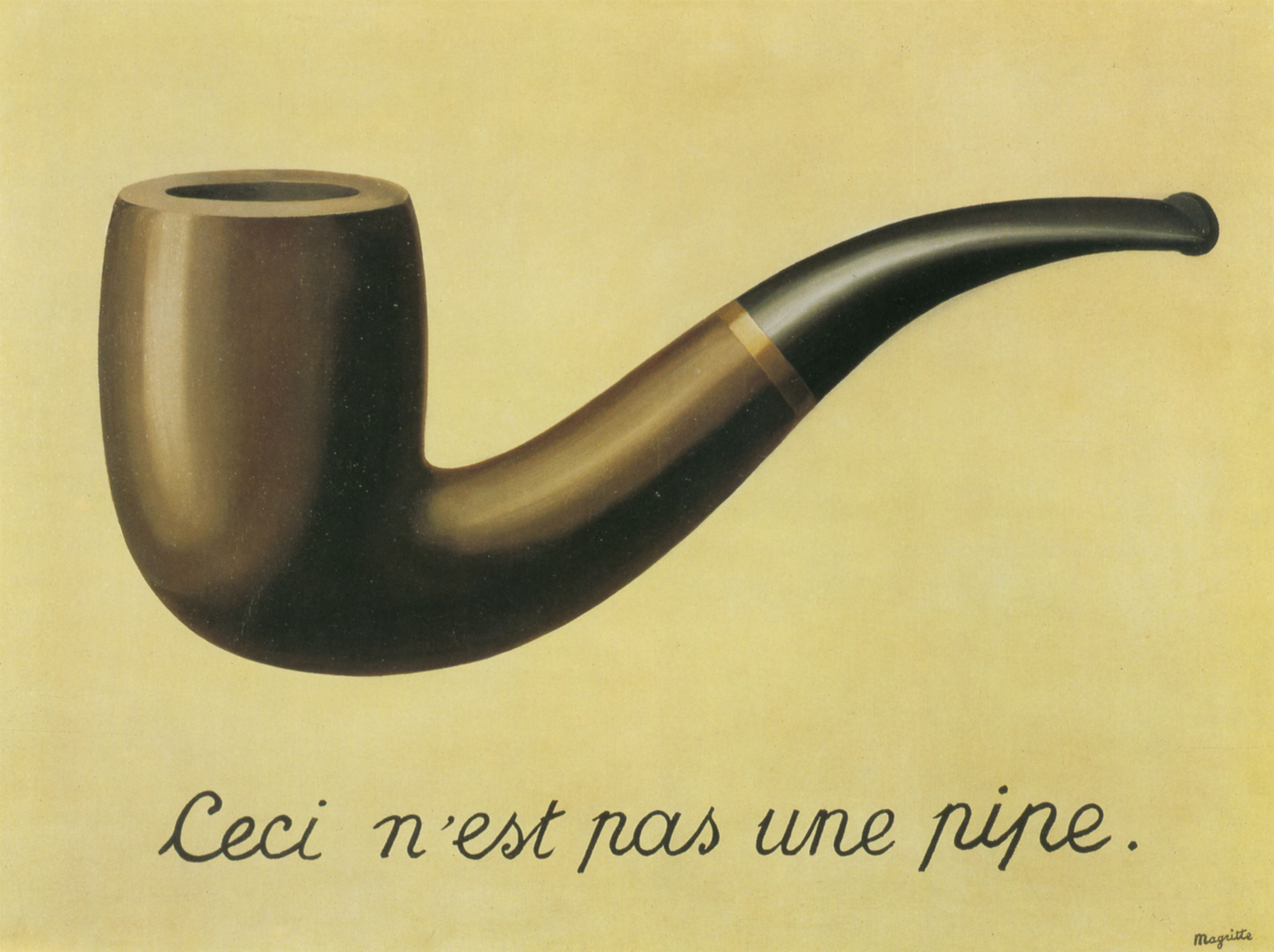 pipes, Rene Magritte, The Treachery of Images - desktop wallpaper