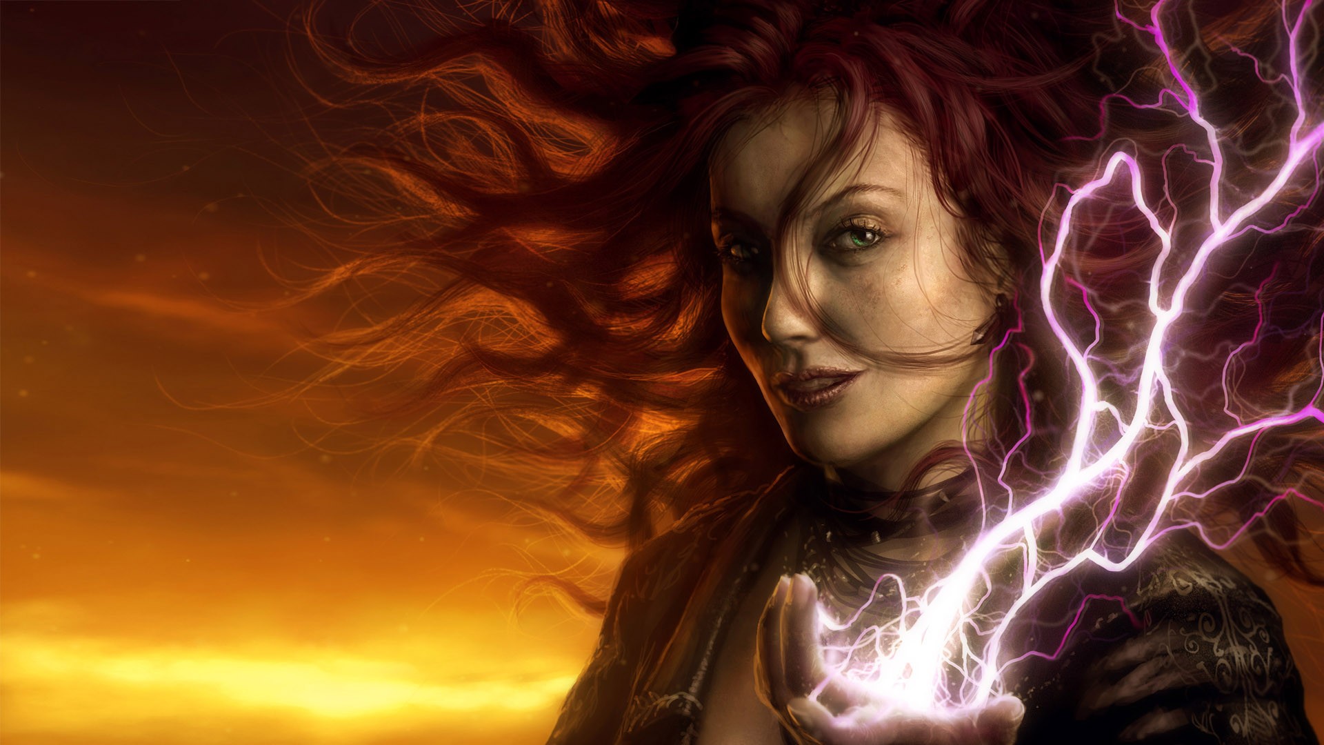fantasy art, lightning - desktop wallpaper