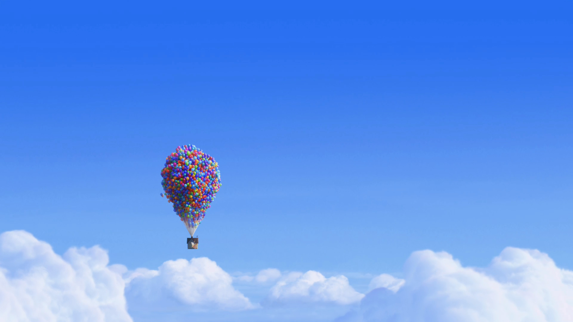 clouds, Up (movie), balloons - desktop wallpaper