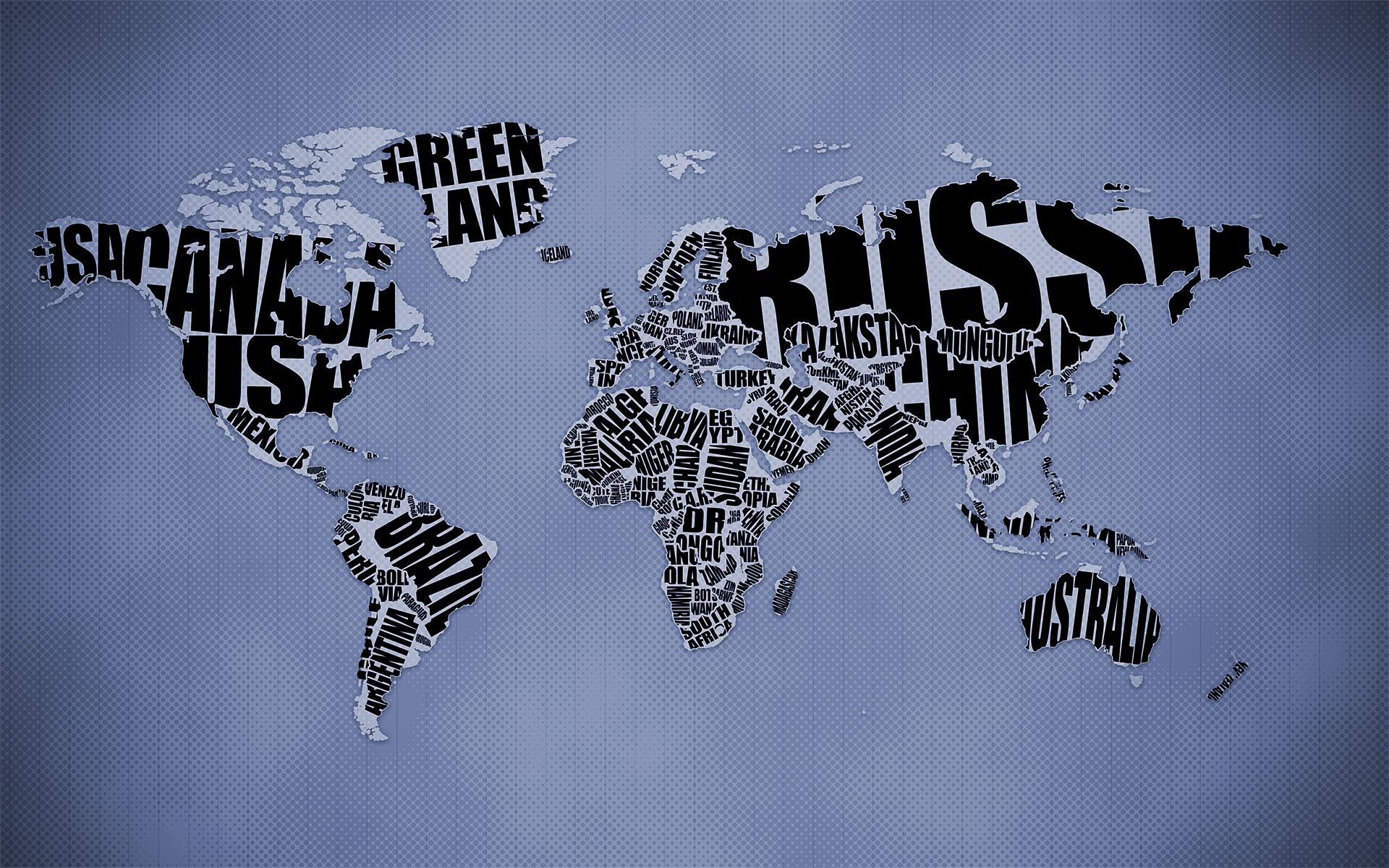world map - desktop wallpaper