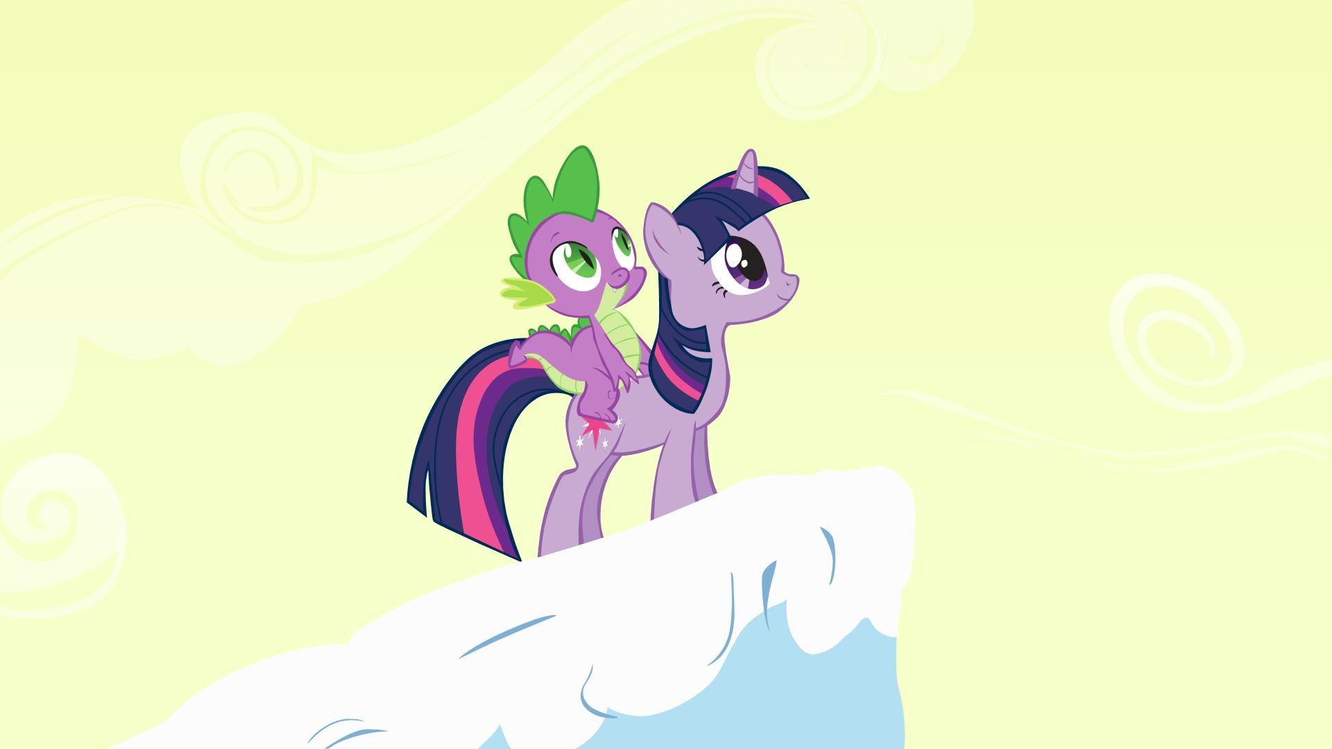 My Little Pony, Twilight Sparkle, Spike - desktop wallpaper