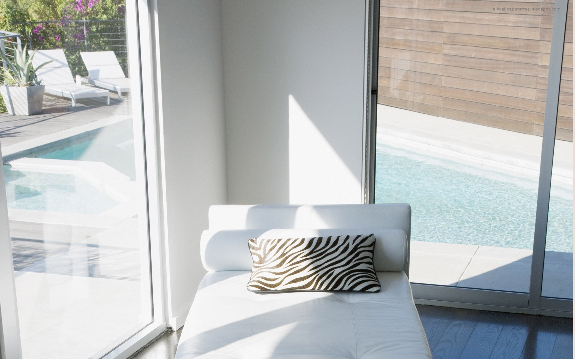 room, interior, pillows, swimming pools - desktop wallpaper