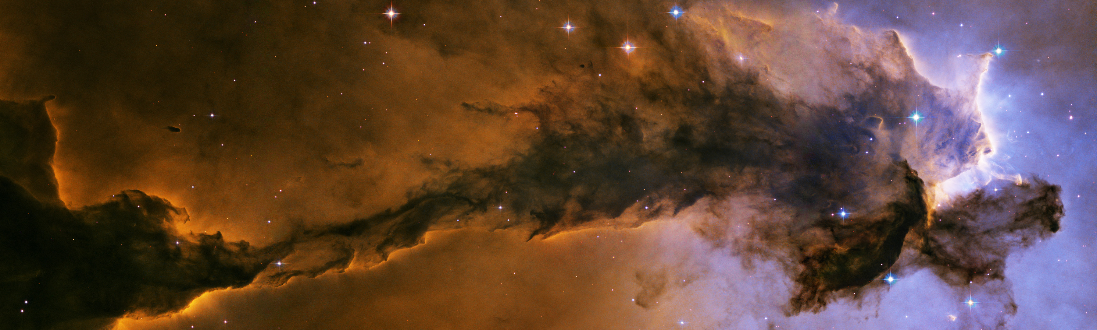 outer space, stars, Hubble, Eagle nebula - desktop wallpaper