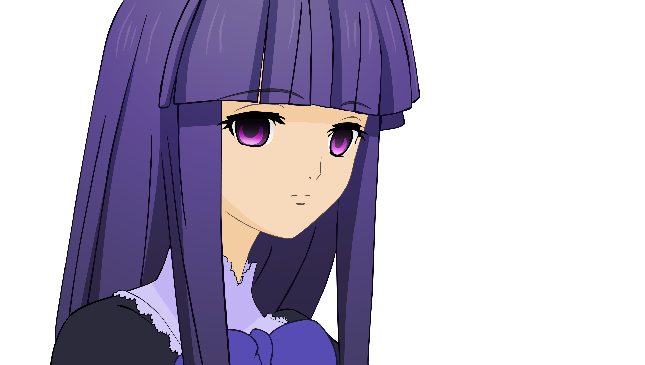Umineko no Naku Koro ni, purple hair, purple eyes, Frederica Bernkastel - desktop wallpaper