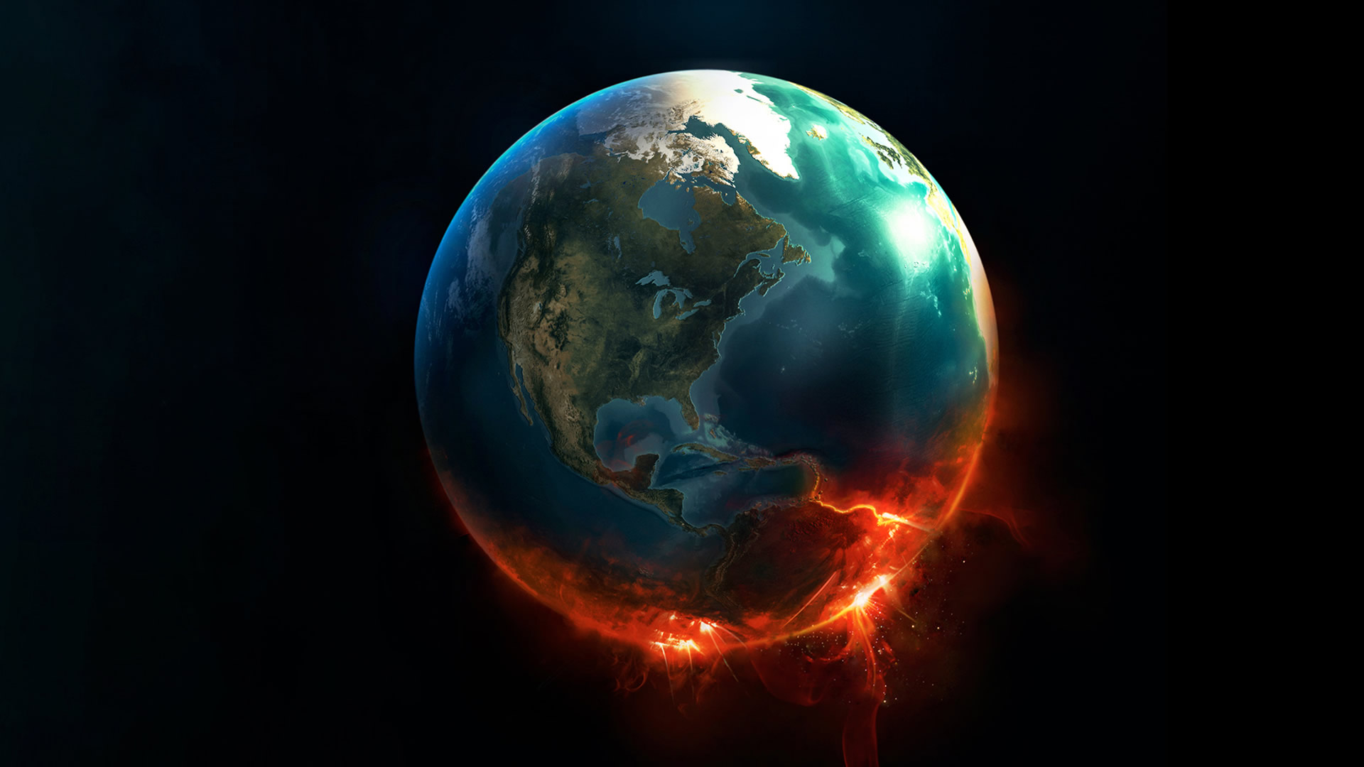 planets, Earth, apocalypse - desktop wallpaper