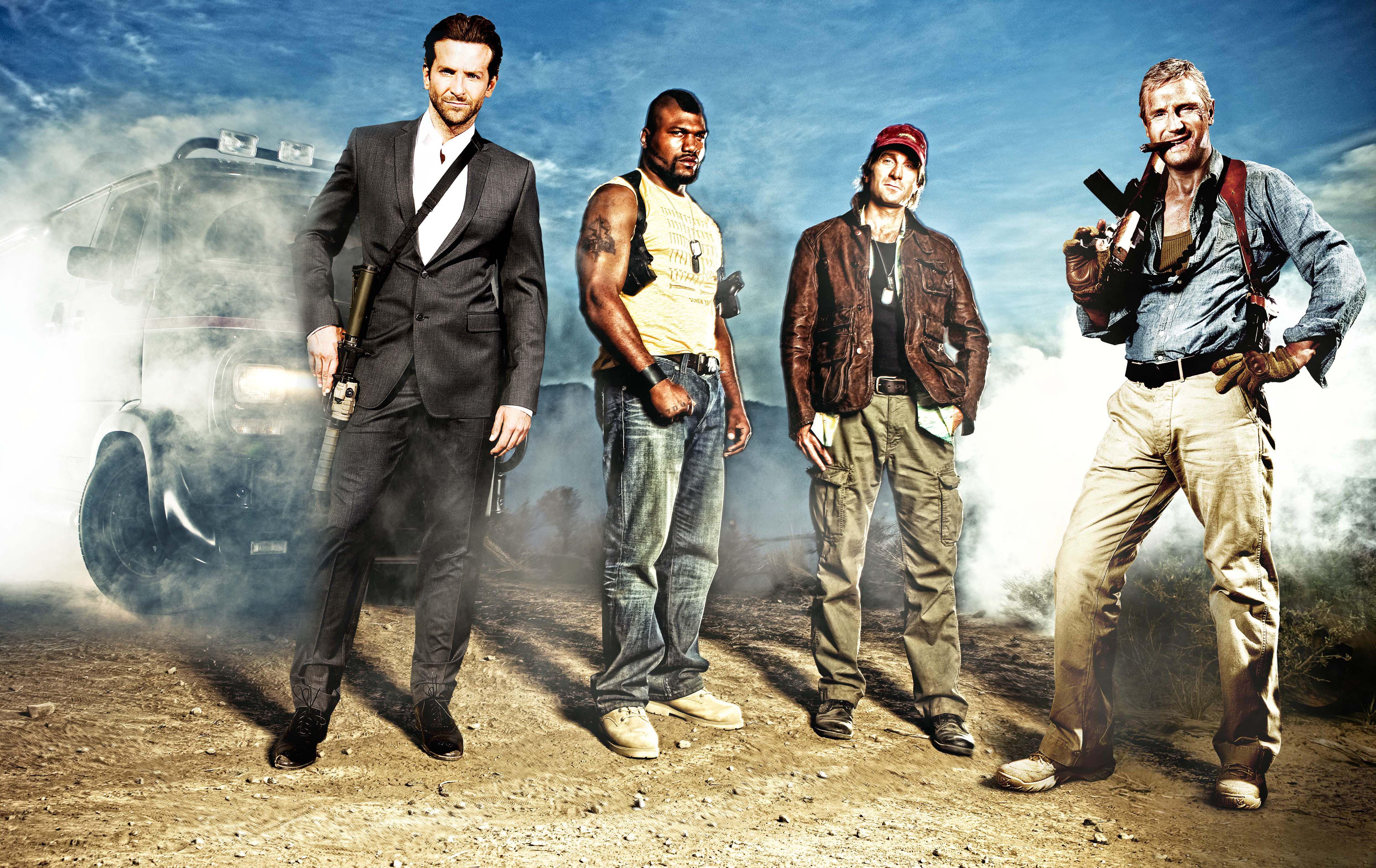 movies, team, The A-Team, Liam Neeson, Bradley Cooper - desktop wallpaper