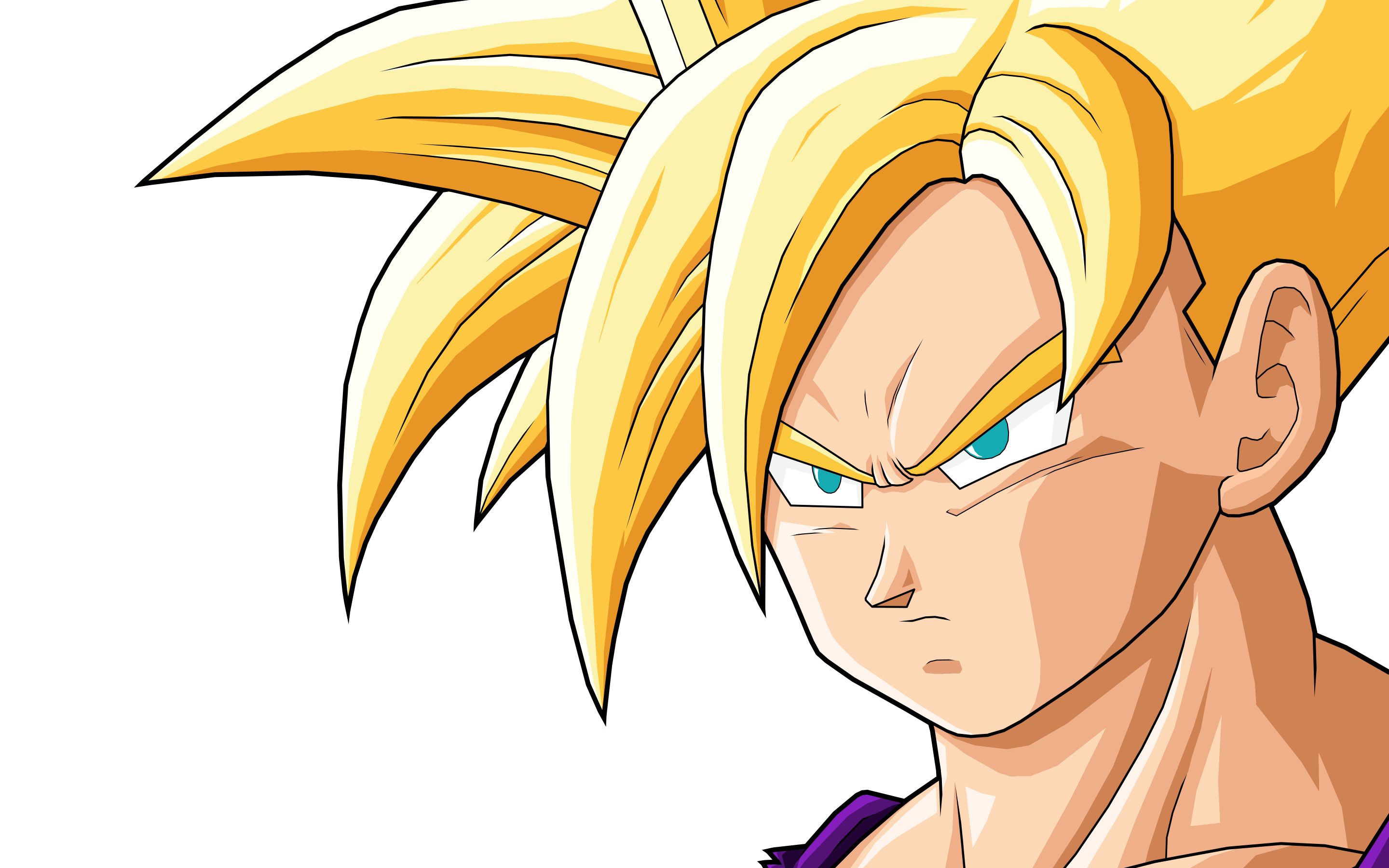 Son Goku, Dragon Ball Z, simple background - desktop wallpaper