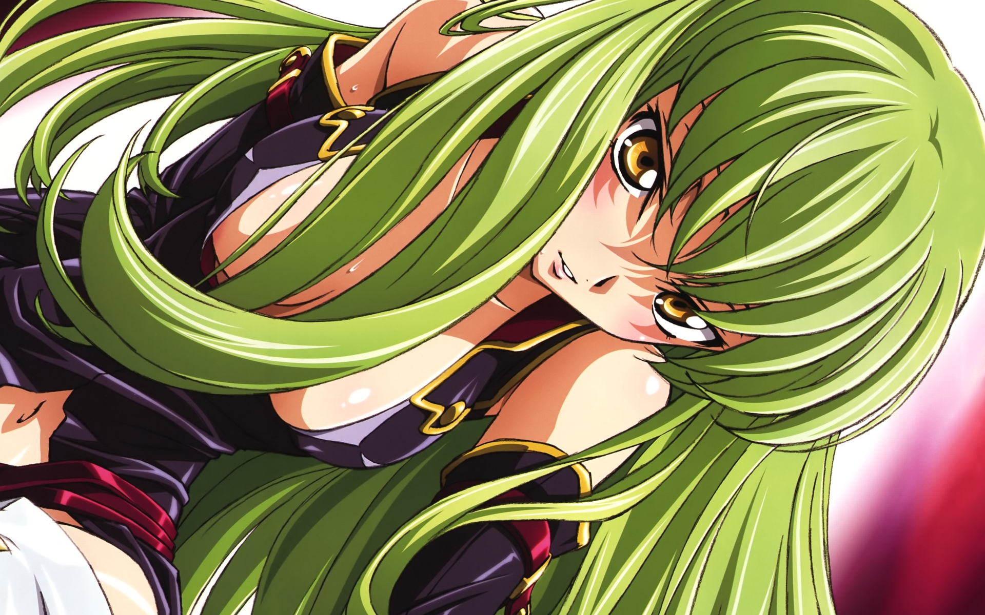 Code Geass, green hair, C.C., anime - desktop wallpaper